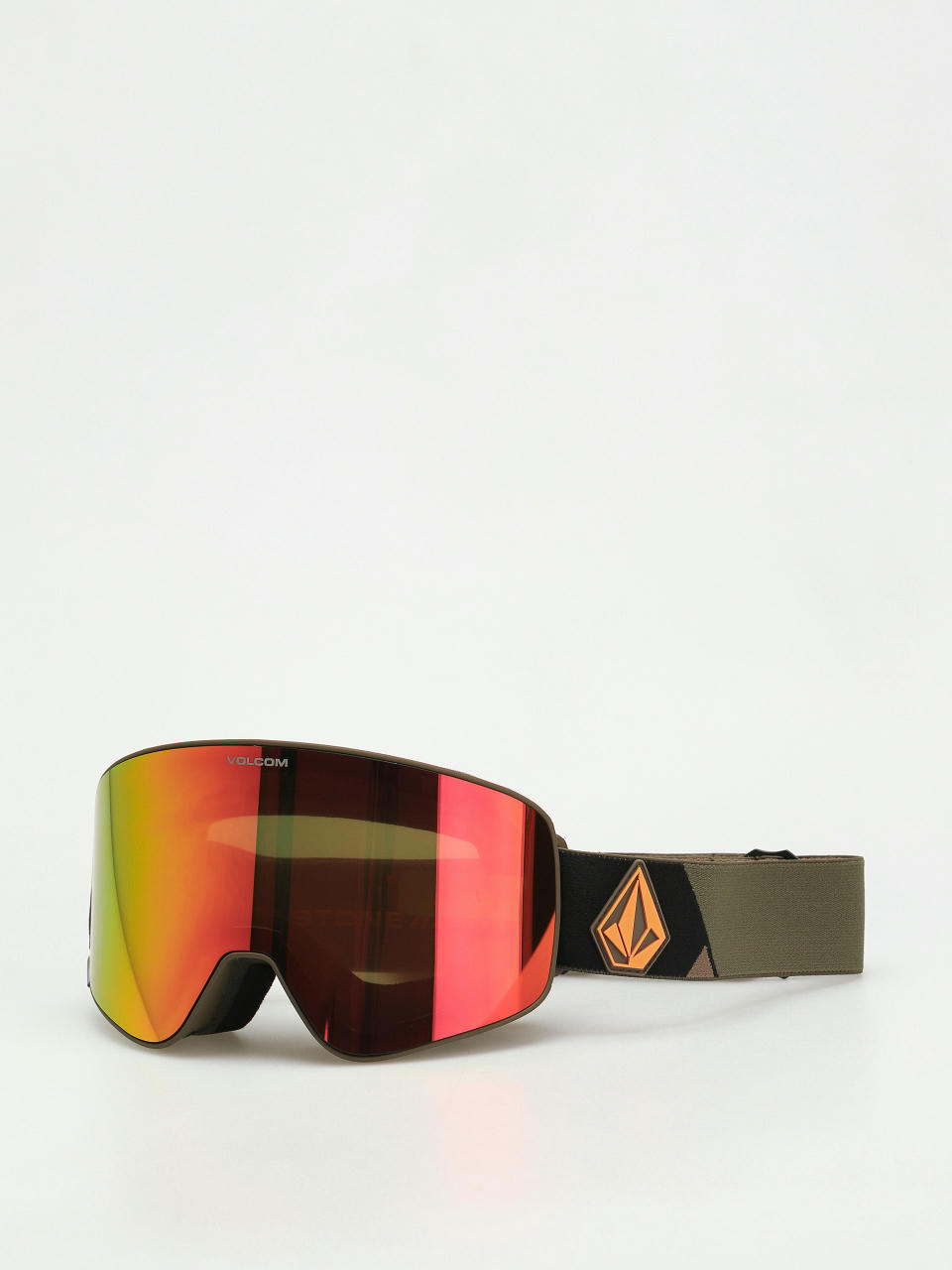 Snowboardové okuliare Volcom Odyssey (military/gold/red chrome+bl yellow)