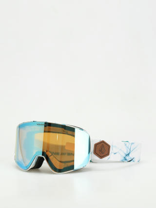 Snowboardové okuliare Volcom Odyssey (white ice/ice chrome+bl dark grey)