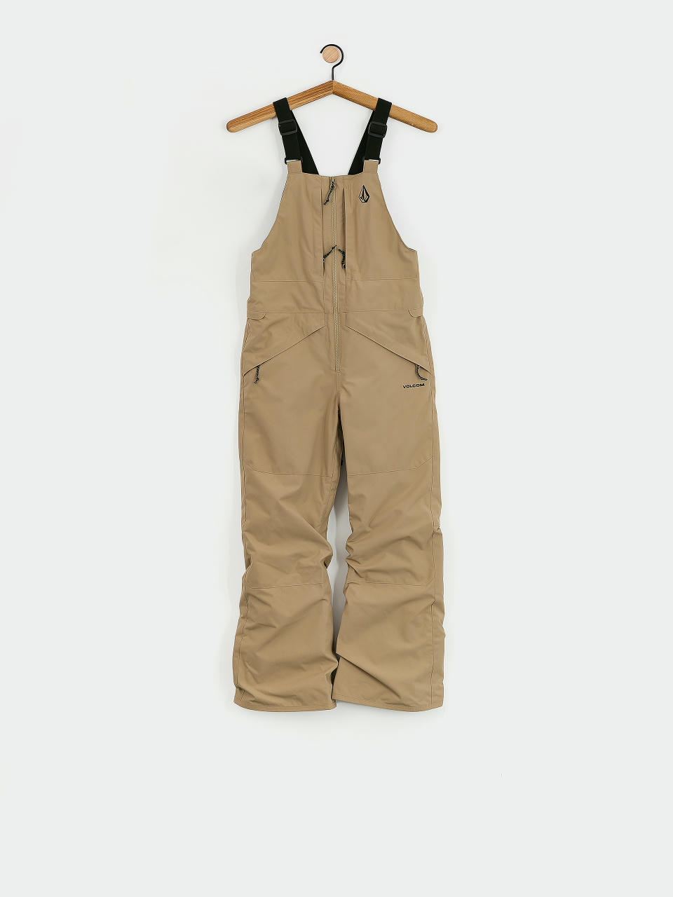 Snowboardové nohavice Volcom Barkley Ins Bib Overall JR (dark khaki)