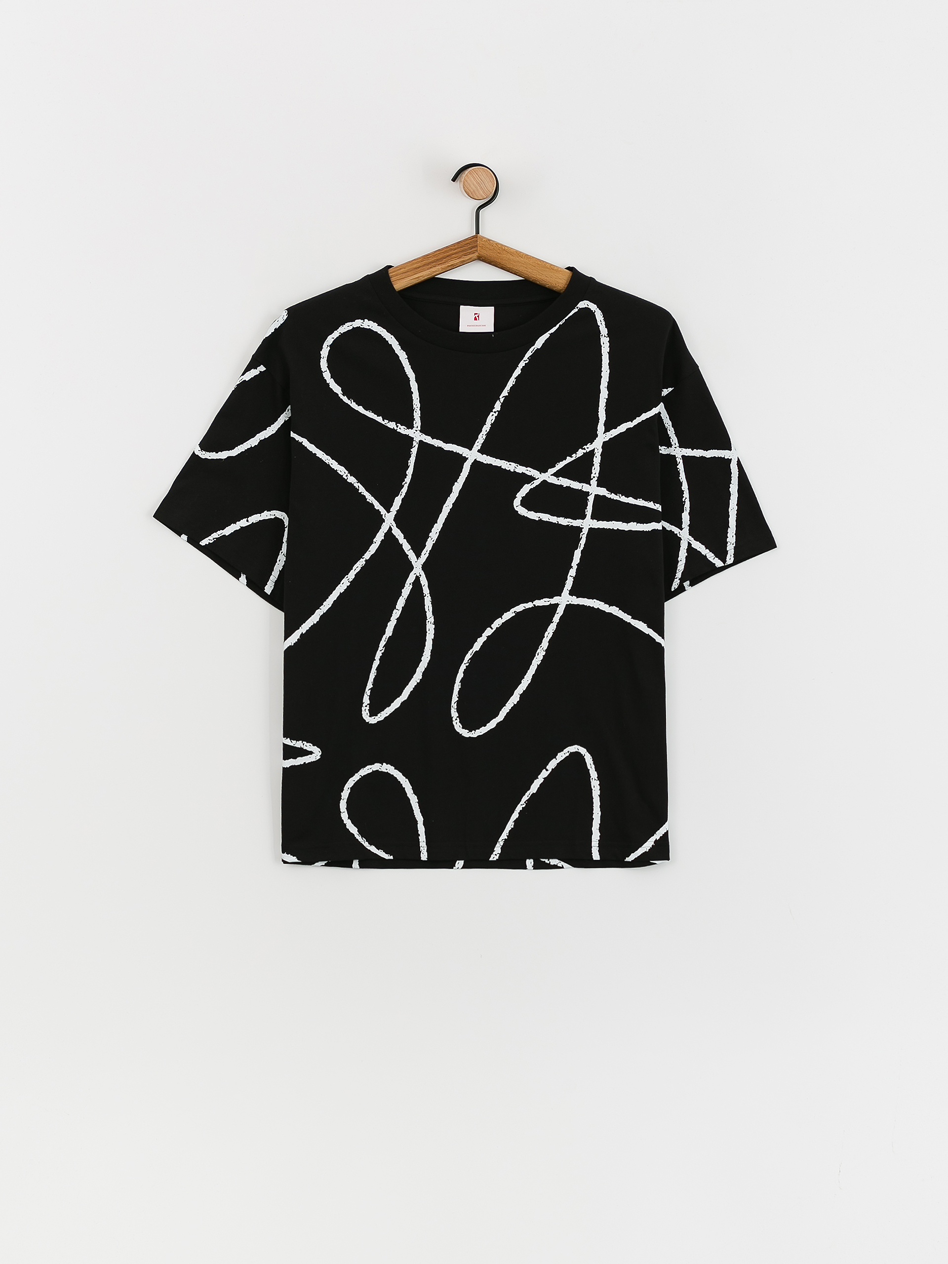 Tričko Poetic Collective Doodle Pattern (black)
