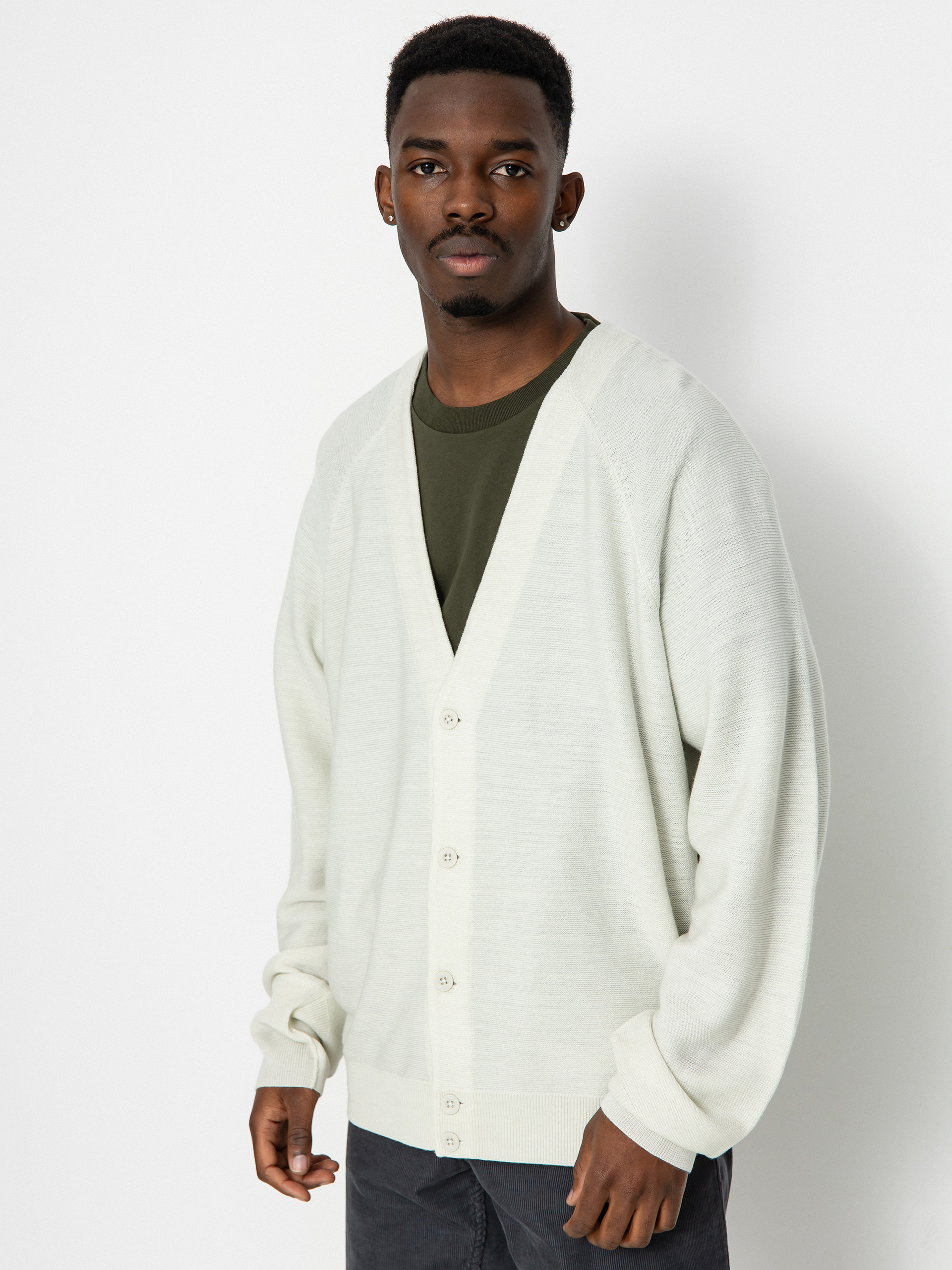 Sveter Nike SB Cardigan (light bone/white)