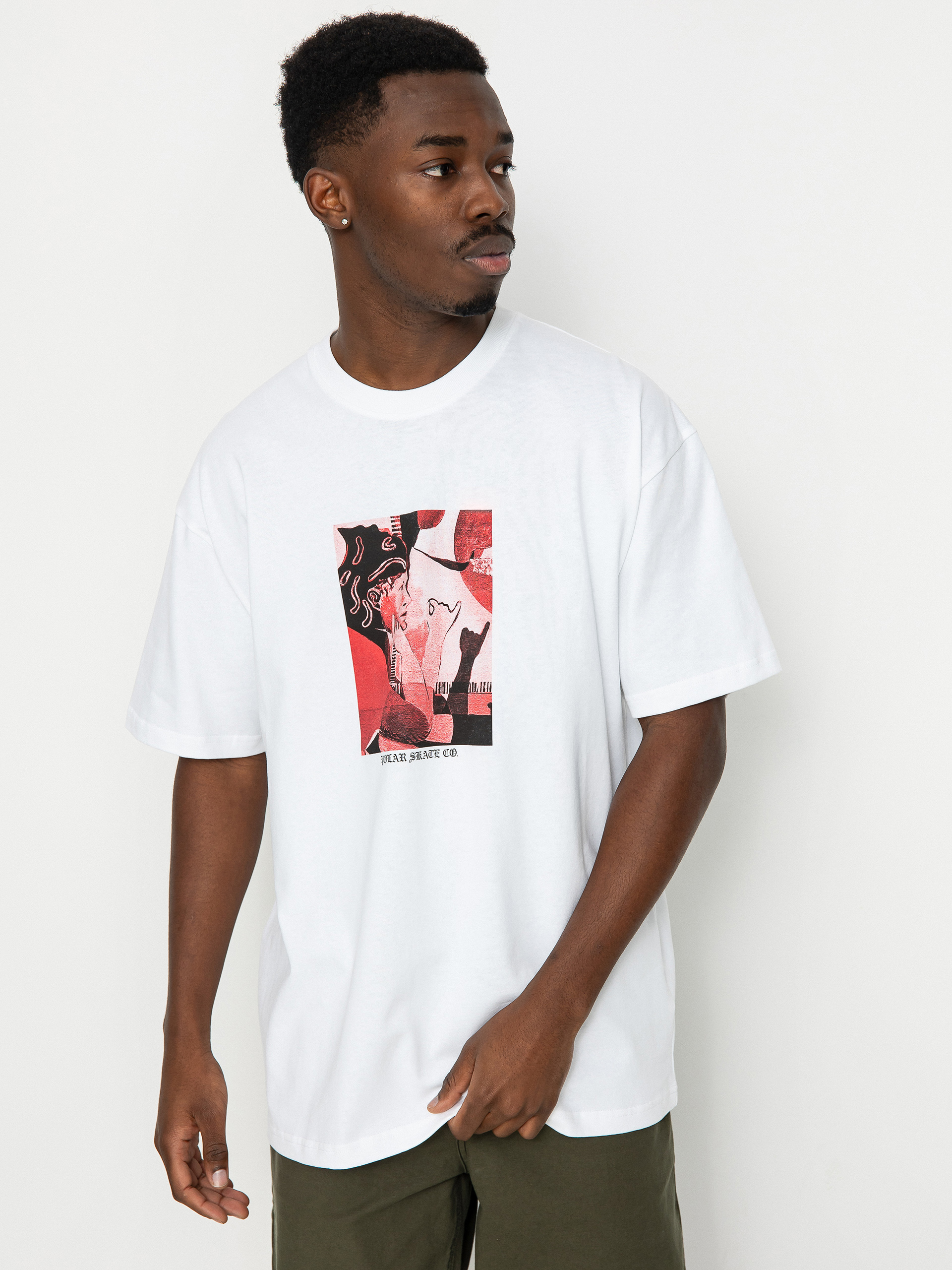 Tričko Polar Skate Contact (white)