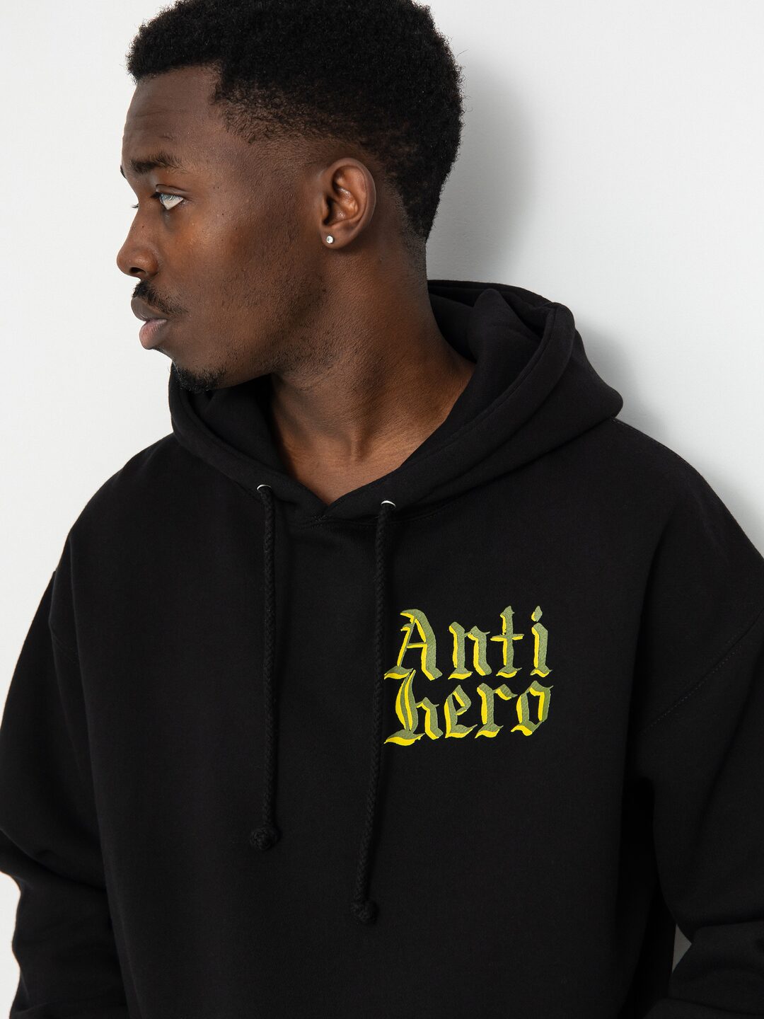 Mikina s kapucňou Antihero Trmnl Vlcty HD (black/olive/yellow)