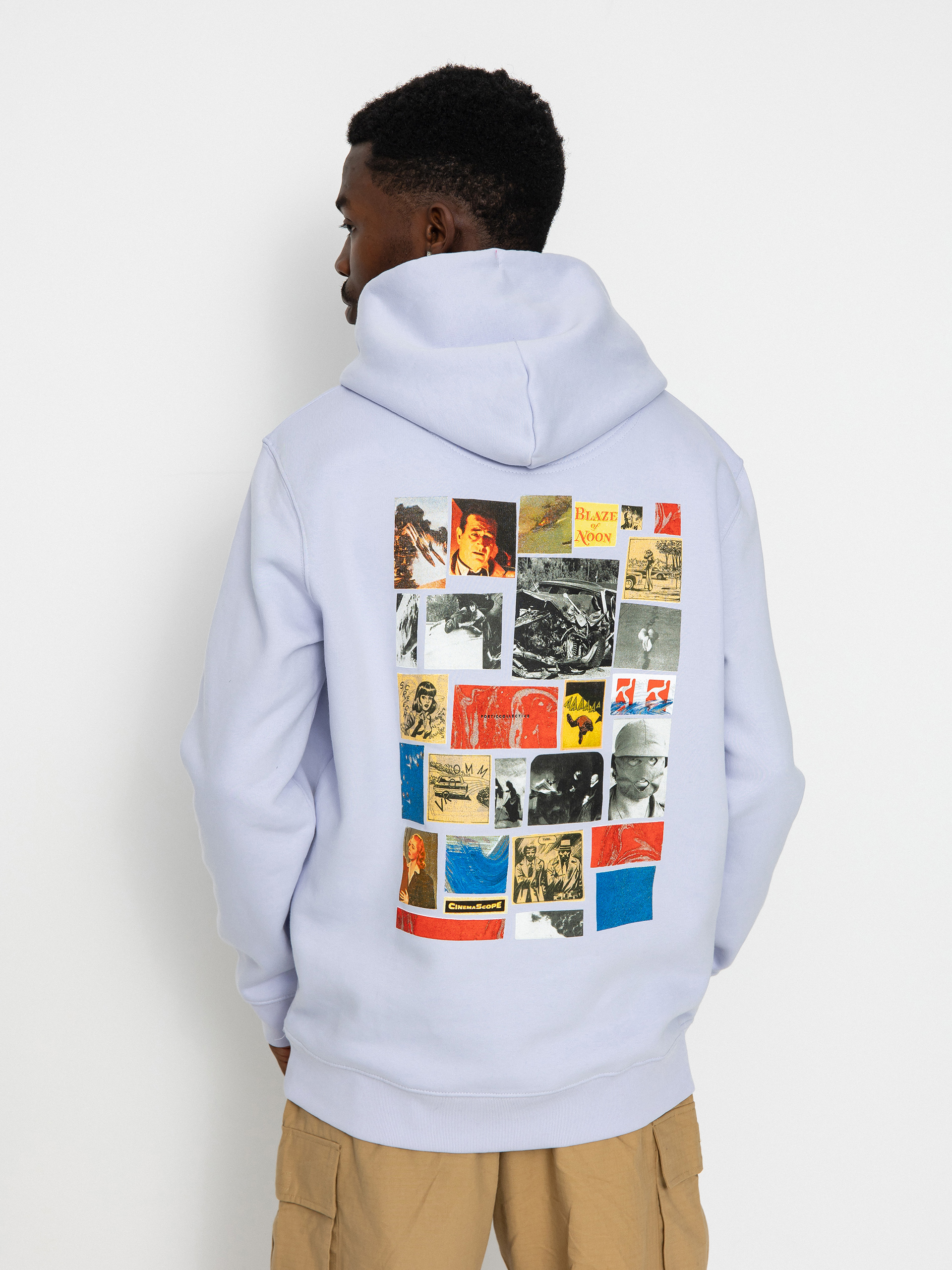 Mikina s kapucňou Poetic Collective Blaze of Noon HD (purple)