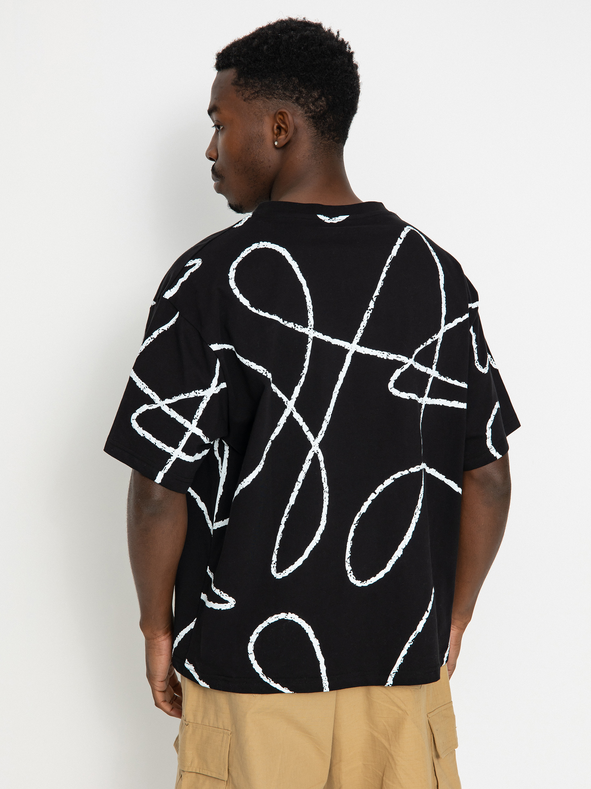 Tričko Poetic Collective Doodle Pattern (black)