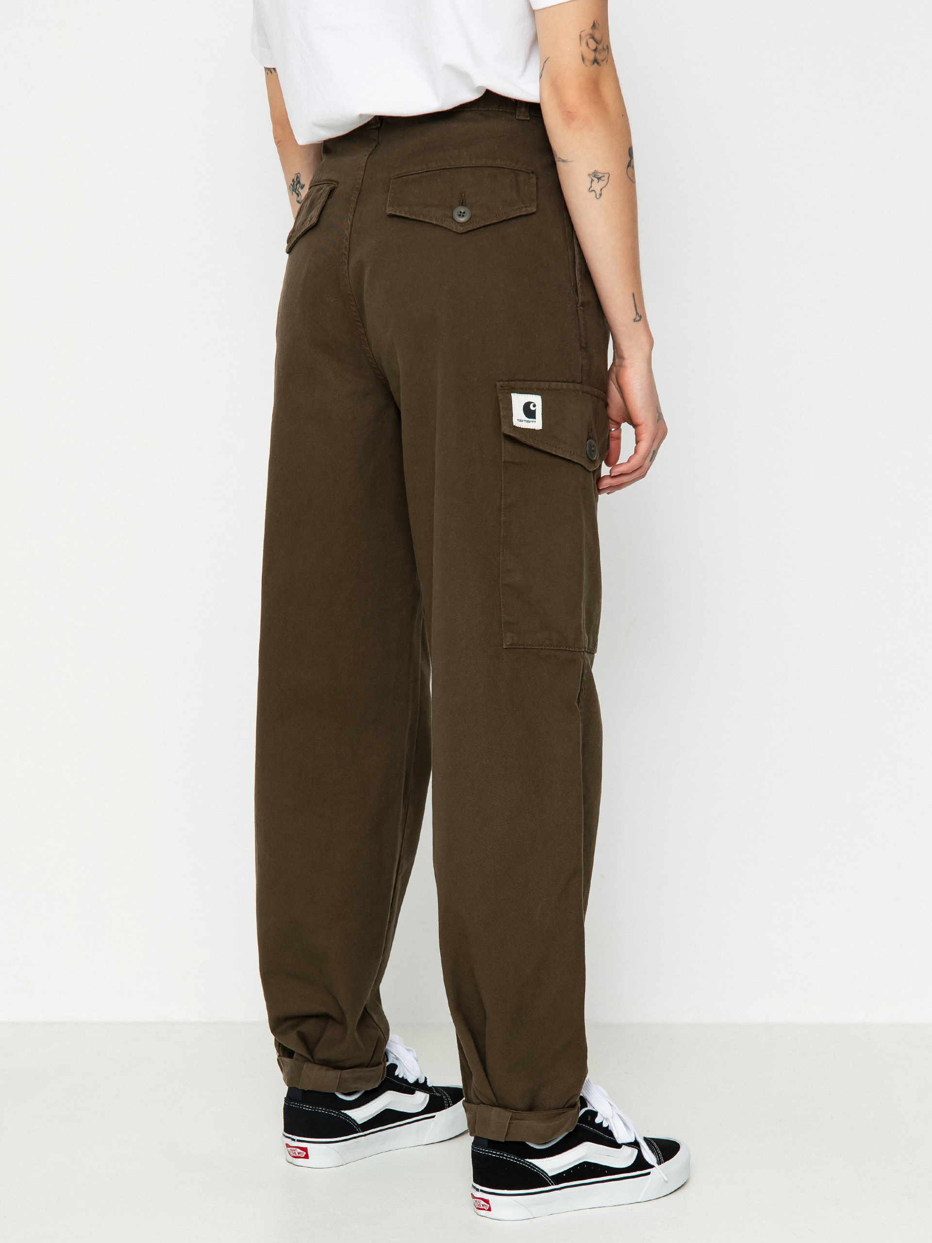 Nohavice Carhartt WIP Collins Wmn (cypress)