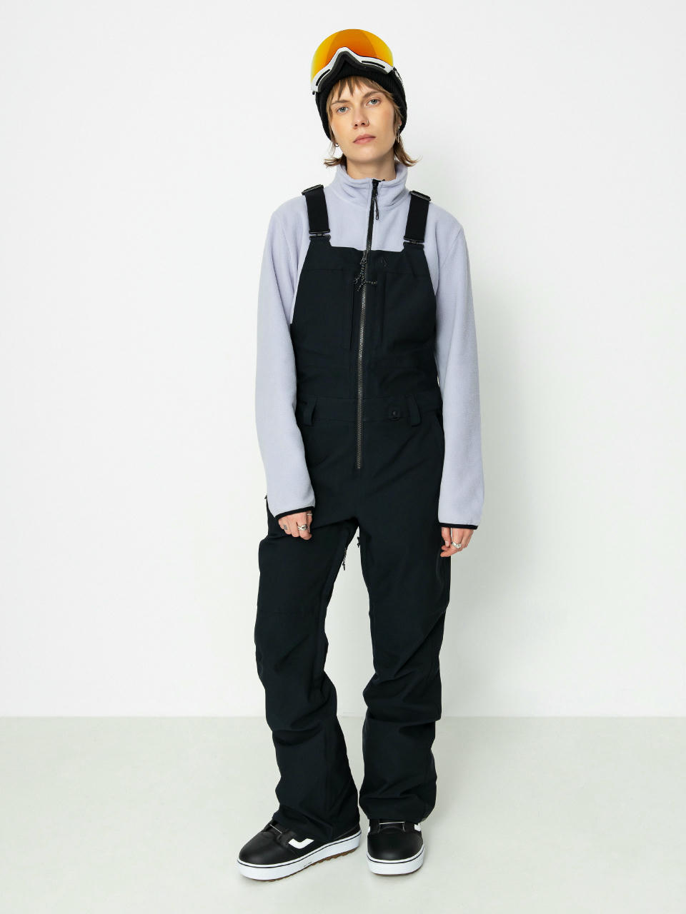 Snowboardové nohavice Volcom Swift Bib Overall Wmn (black)