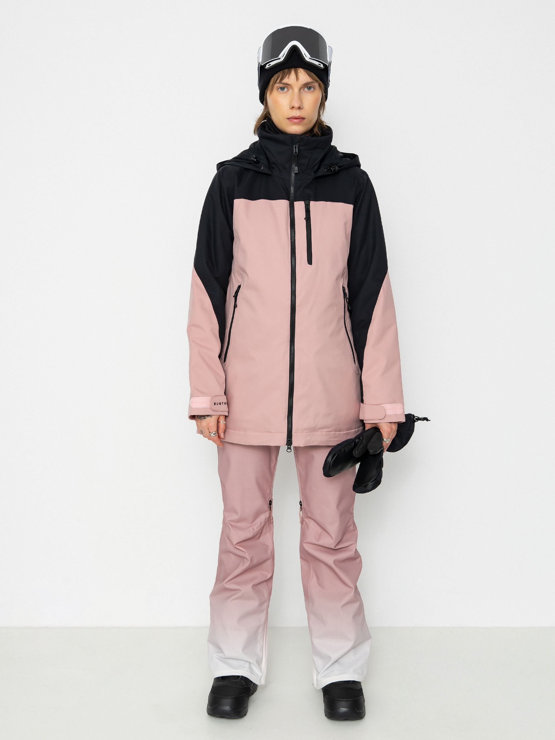 Snowboardovu00e1 bunda Burton Lelah Wmn (true black/powder blush)