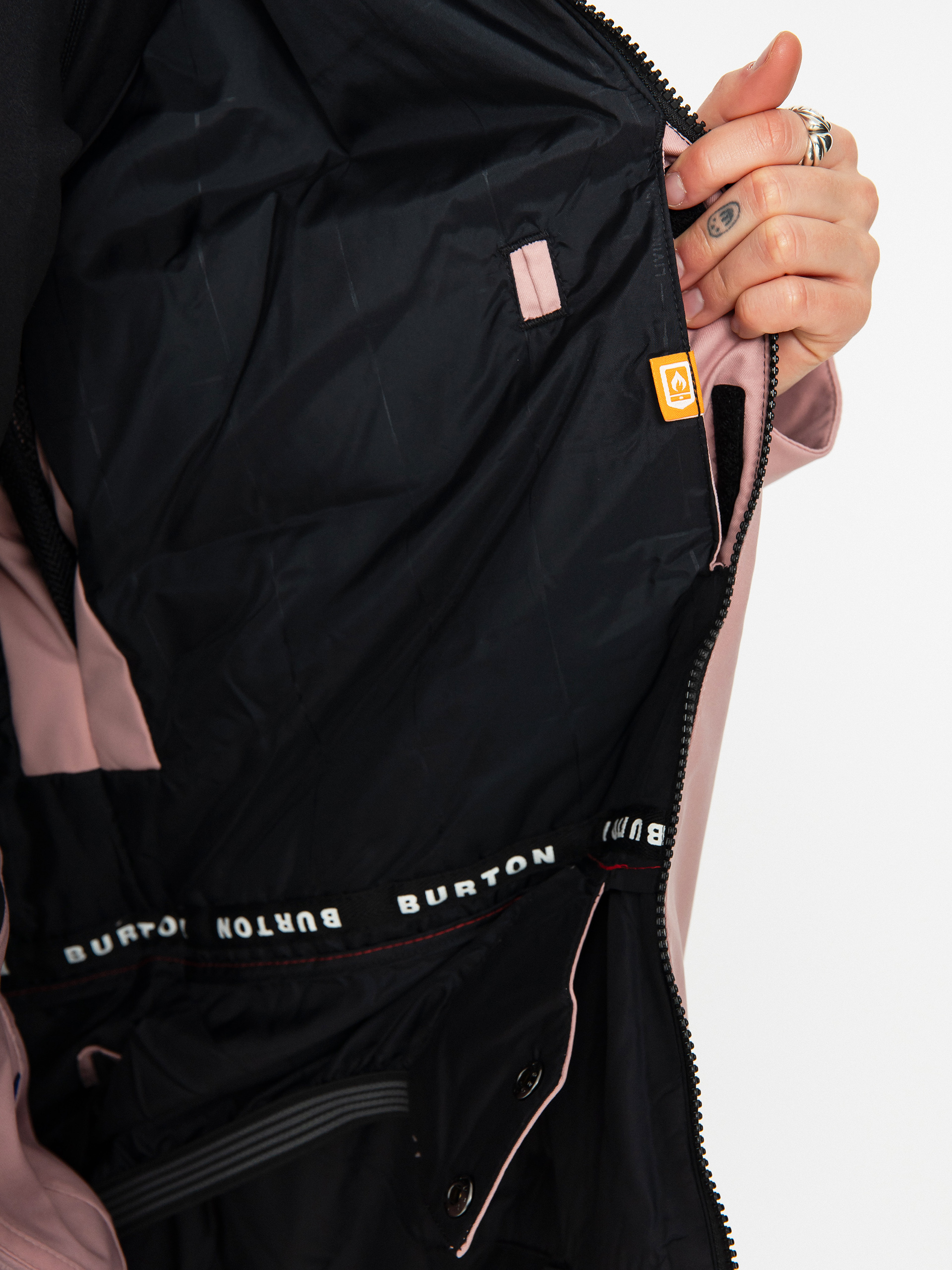 Dámska Snowboardová bunda Burton Lelah (true black/powder blush)