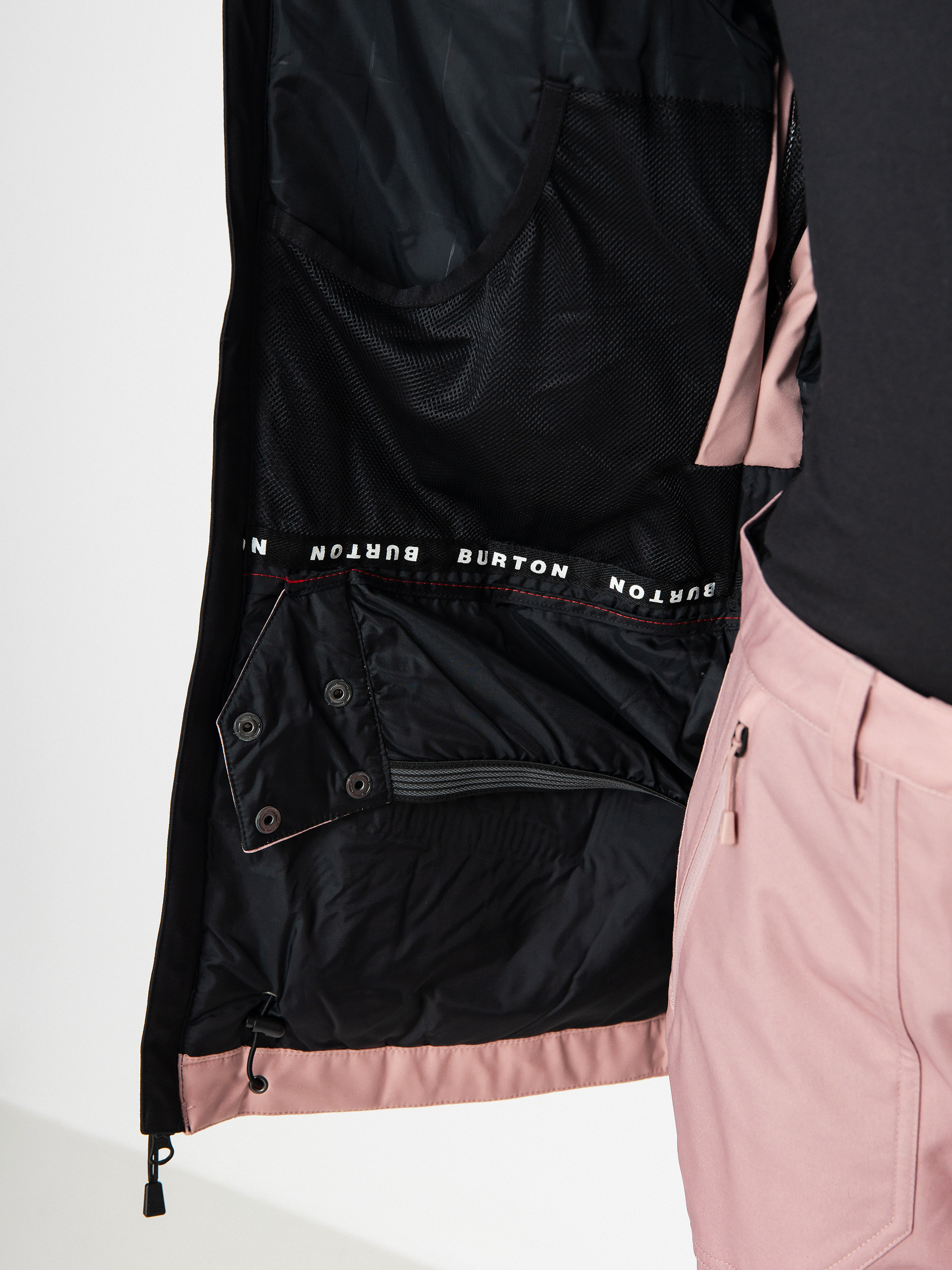 Dámska Snowboardová bunda Burton Lelah (true black/powder blush)