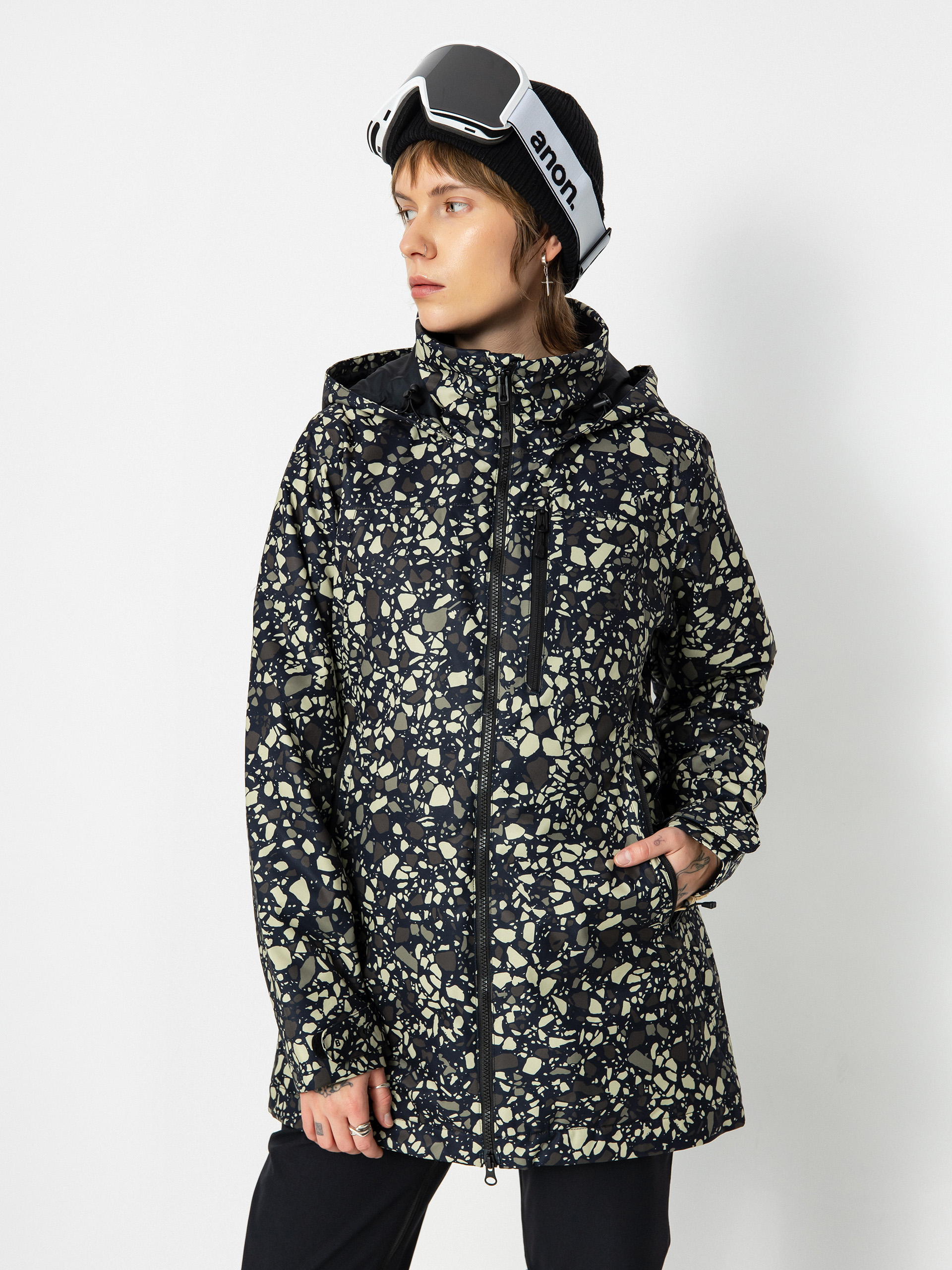 Dámska Snowboardová bunda Burton Lelah (sediment)