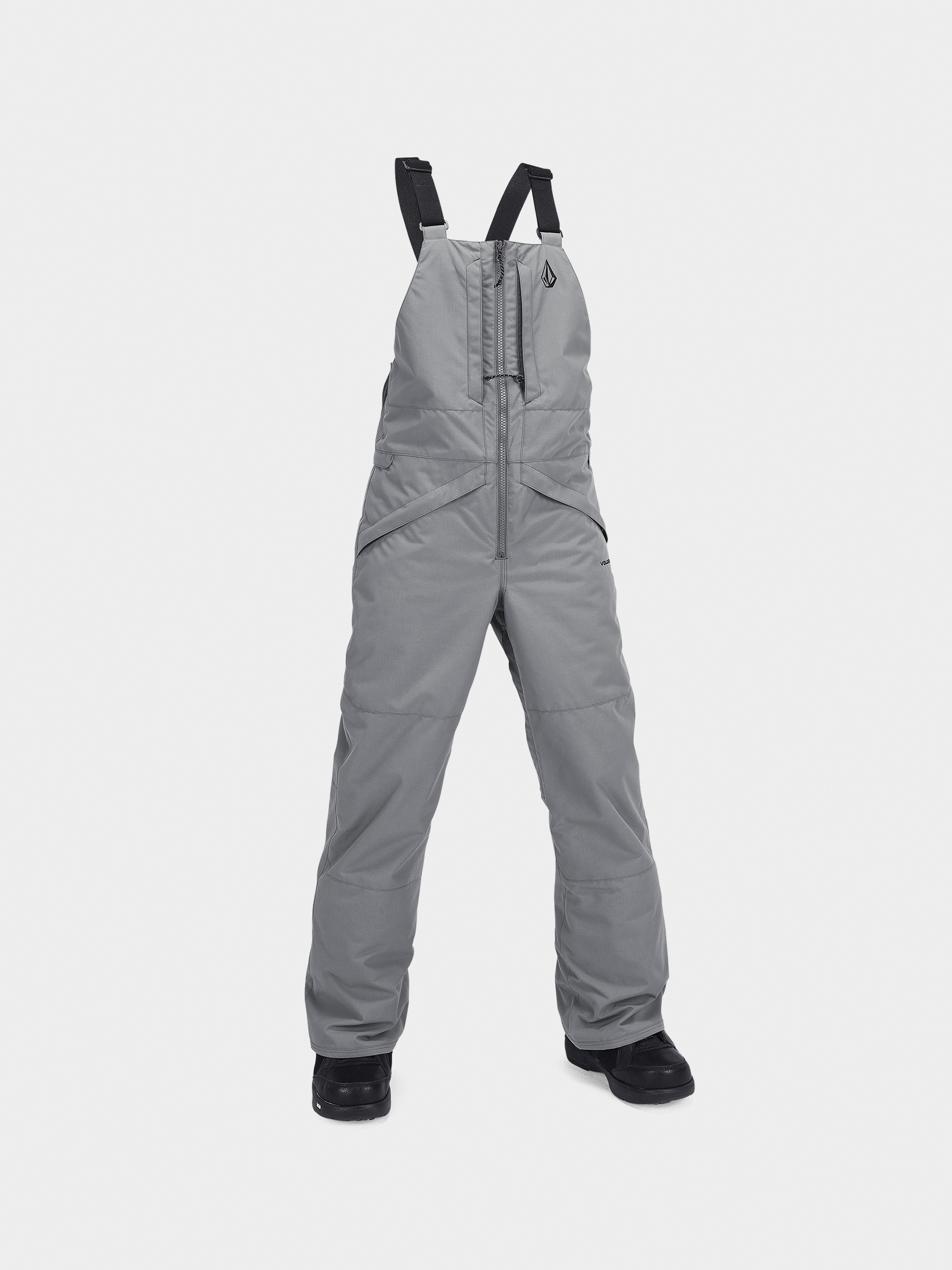 Snowboardovu00e9 nohavice Volcom Barkley Ins Bib Overall JR (storm grey)