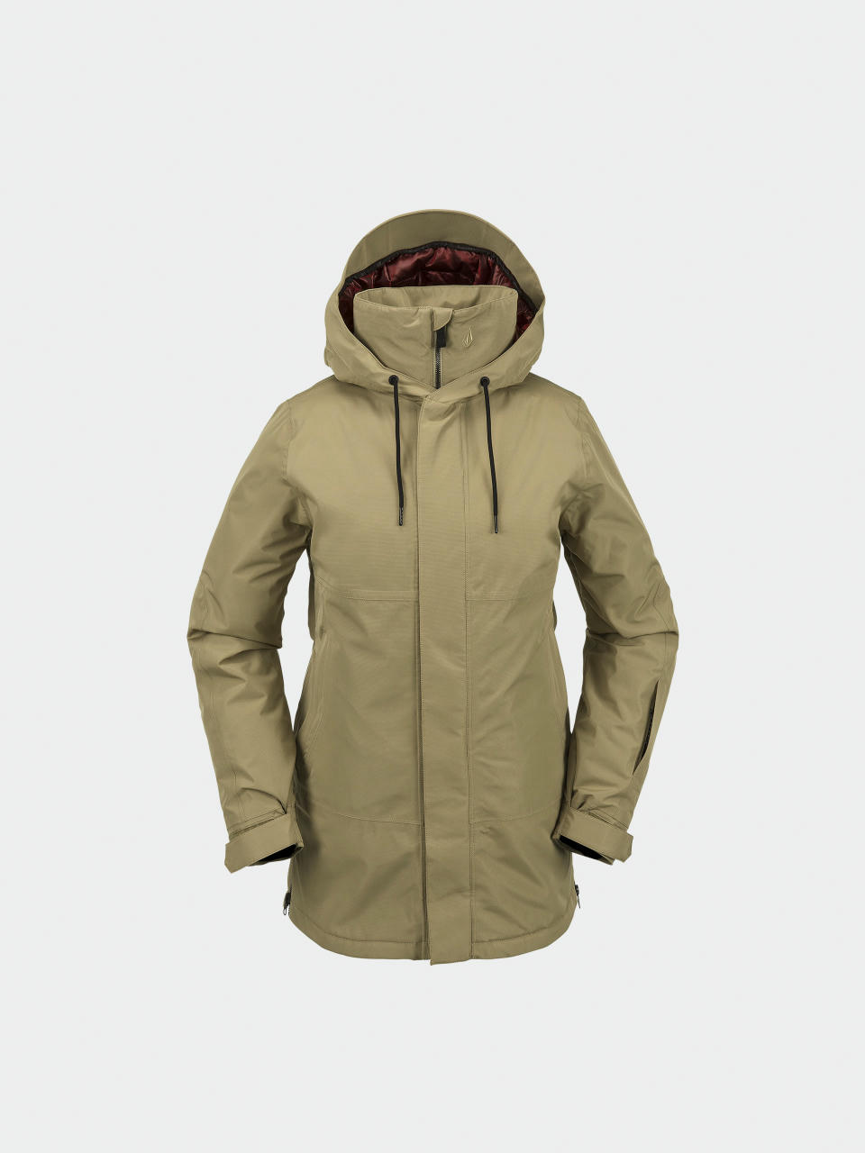 Snowboardová bunda Volcom Paxson 2L Tds Inf Parka Wmn (dark khaki)