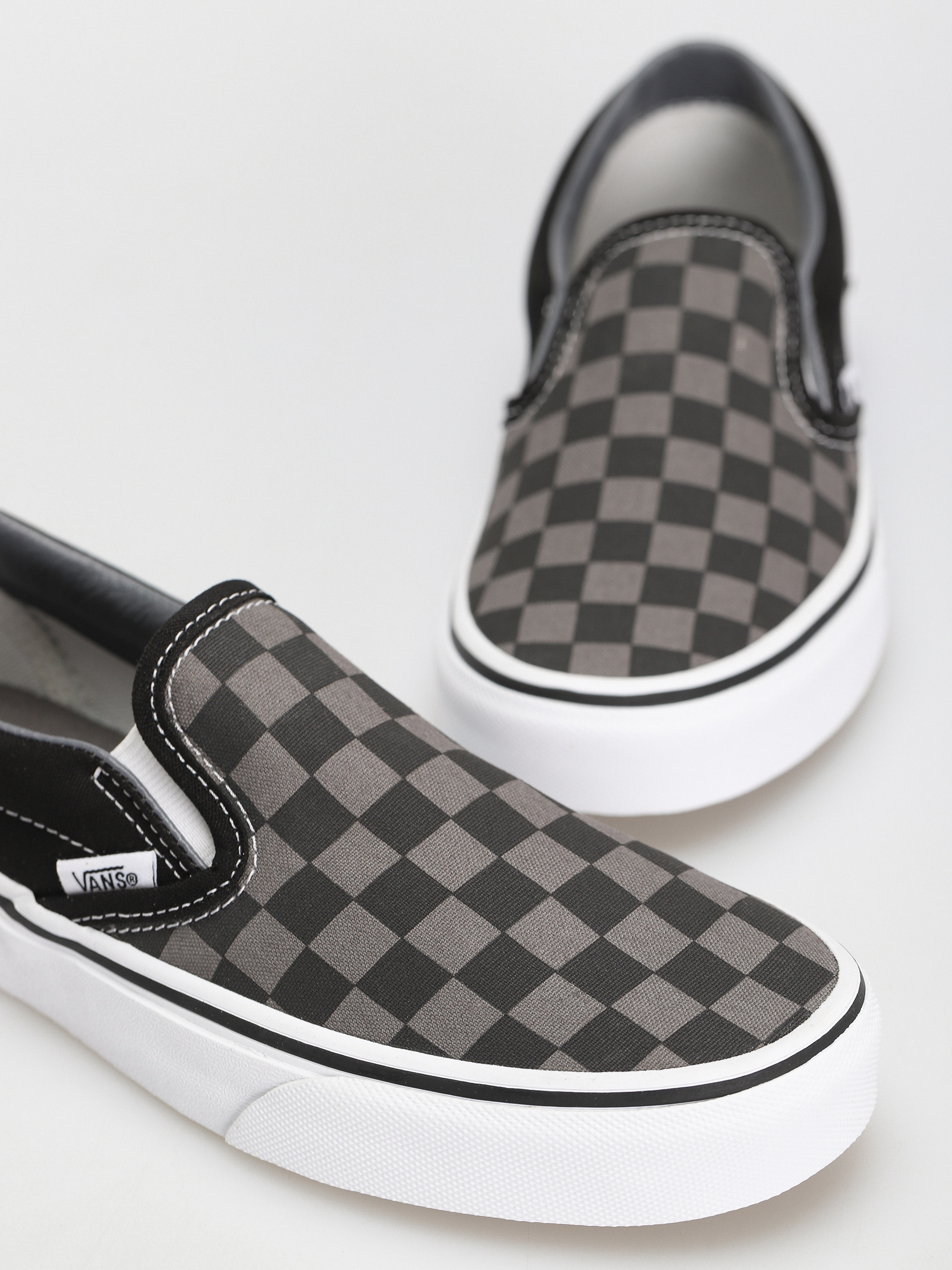 Topánky Vans Classic Slip On (black/pewter checkerboard)