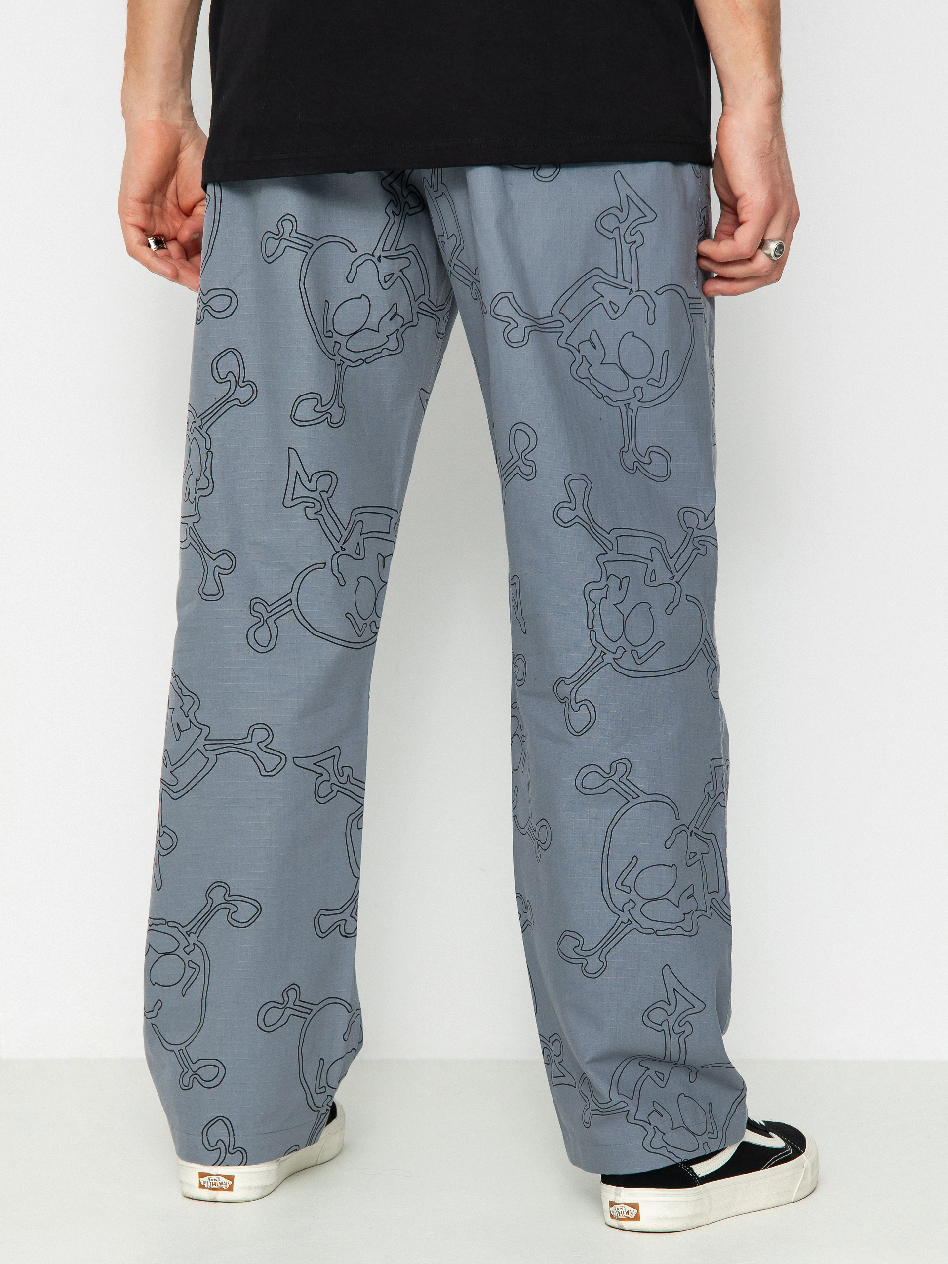 Nohavice Krooked Style Ey Rp Db (grey)