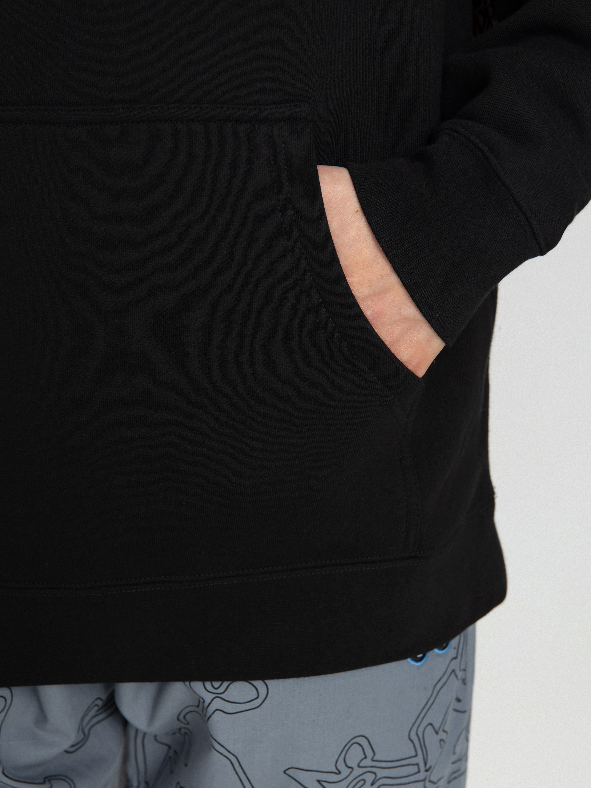 Mikina s kapucňou Krooked Moonsmile Raw HD (black/yellow)