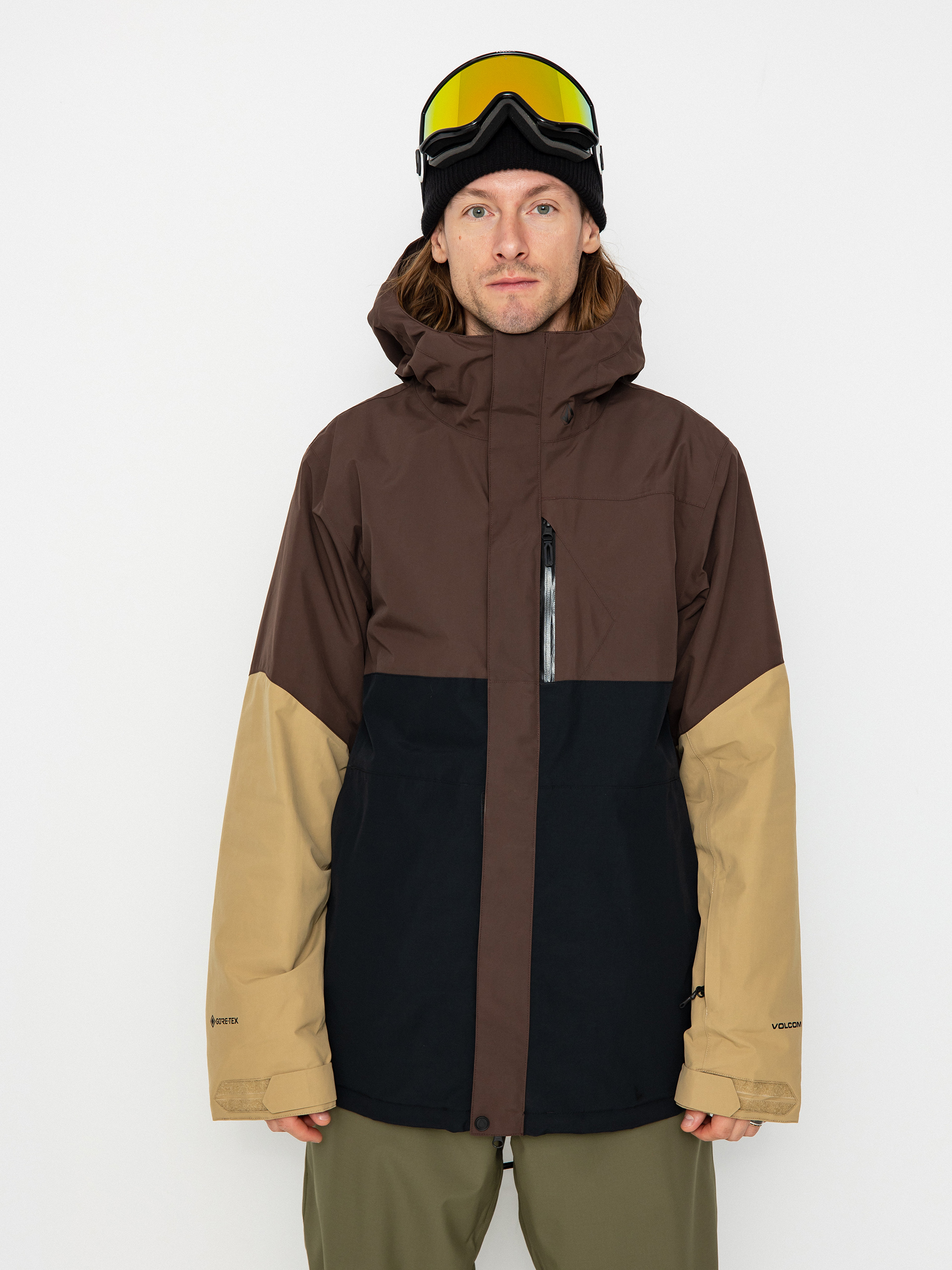 Pánska Snowboardová bunda Volcom L Ins Gore Tex (brown)