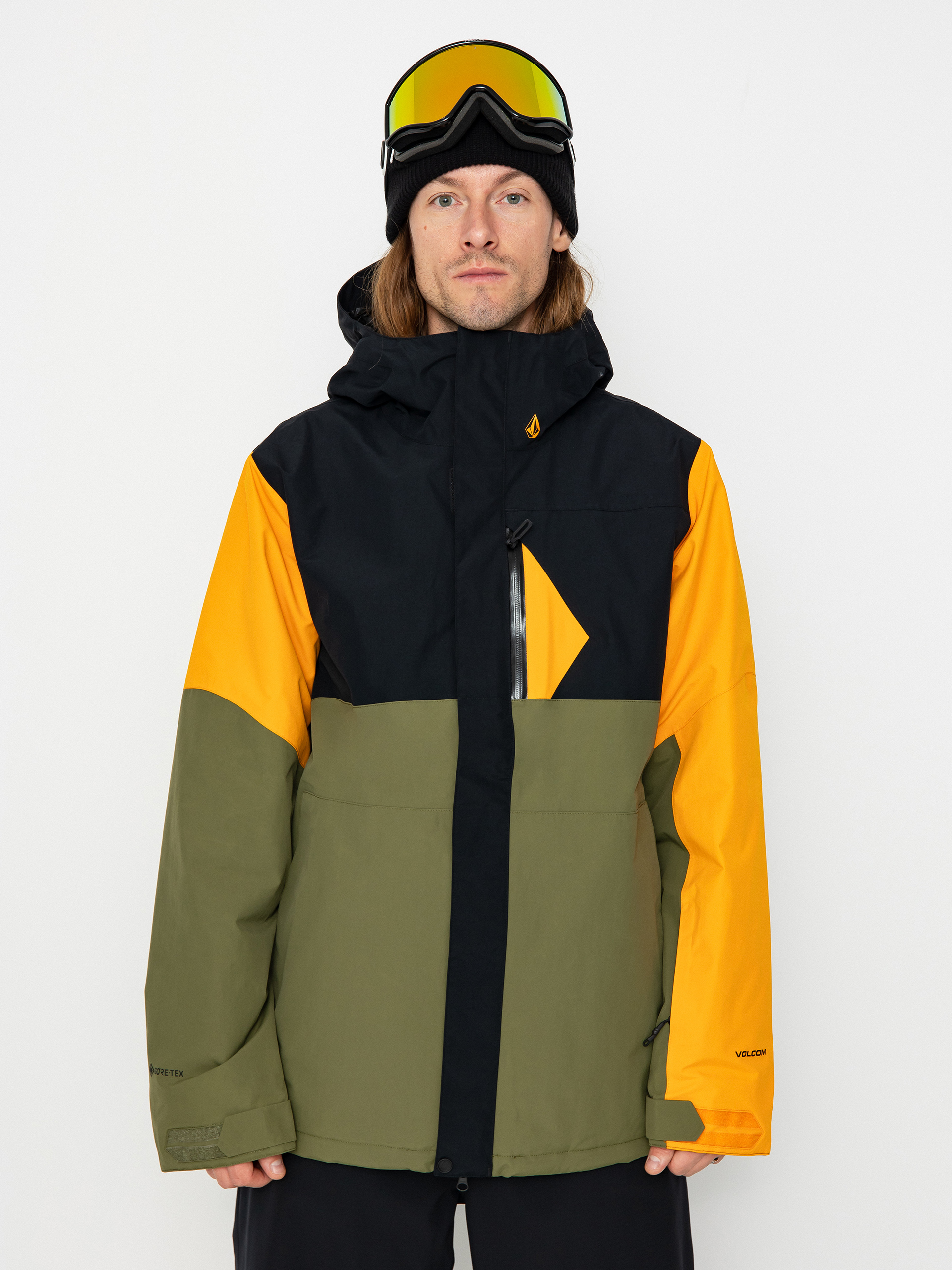 Pánska Snowboardová bunda Volcom L Ins Gore Tex (gold)