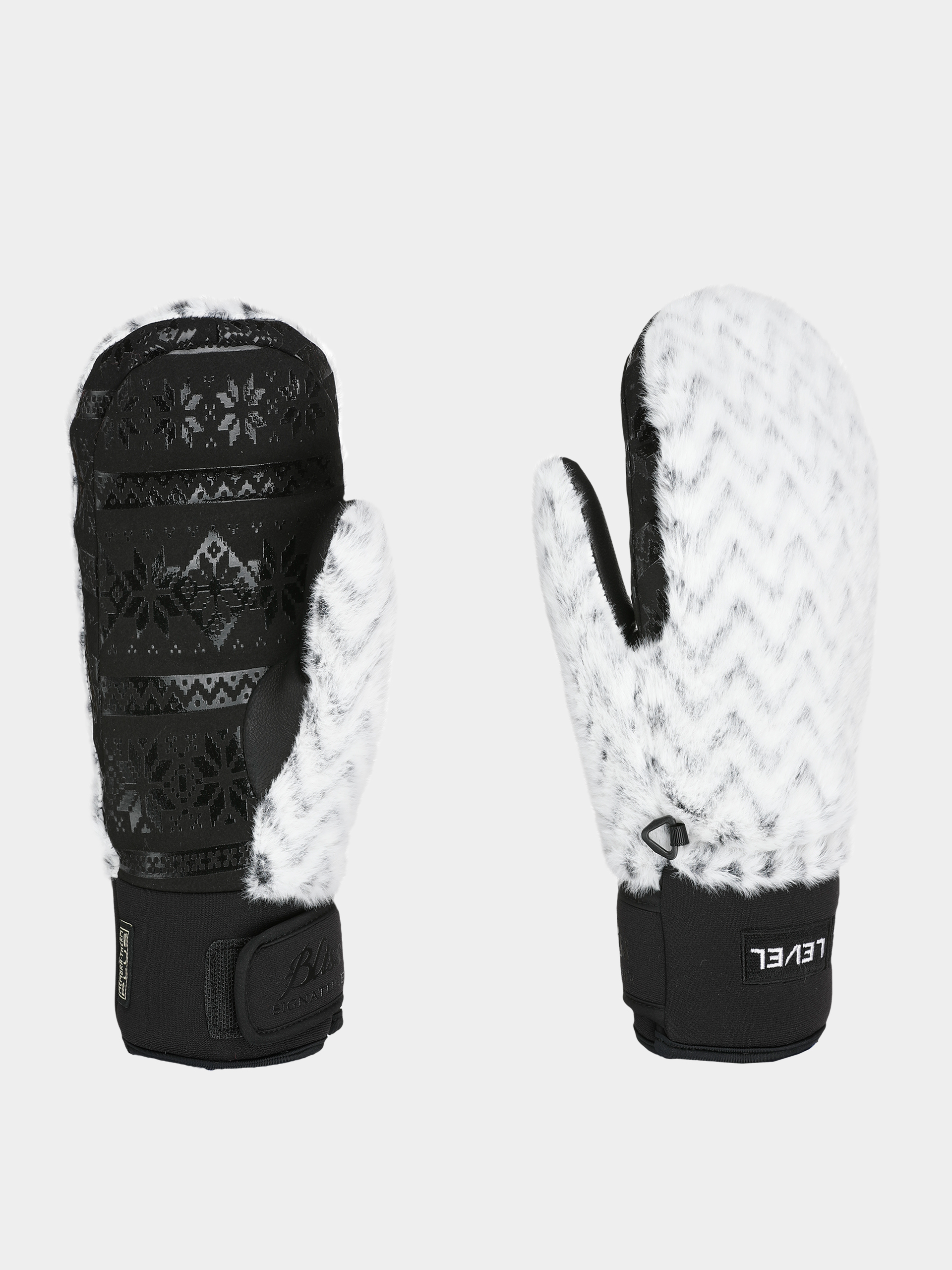 Rukavice Level Siberian Mitt Wmn (black/white)