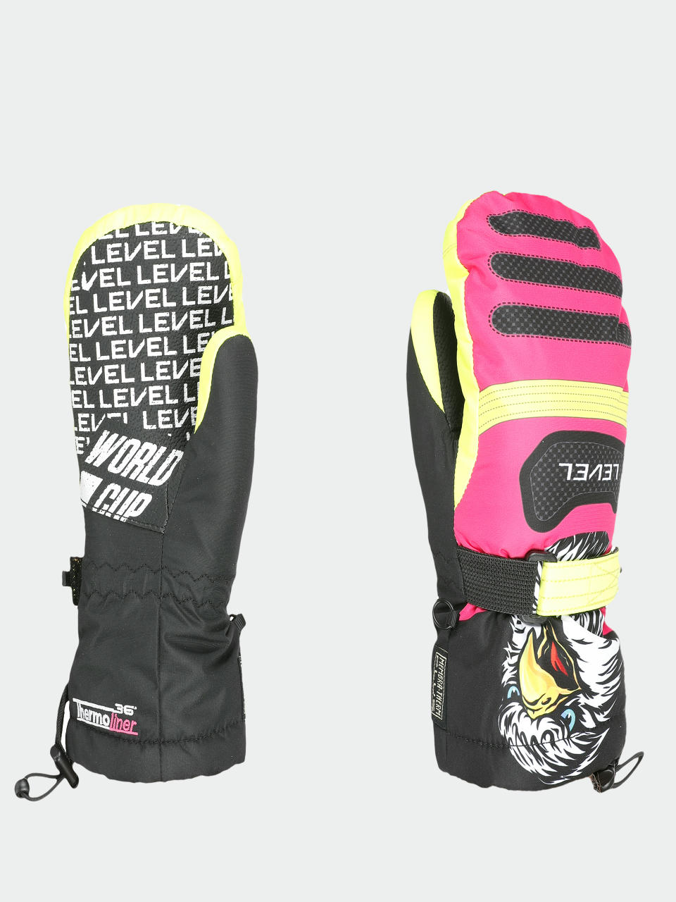 Rukavice Level Junior Mitt JR (black yellow)