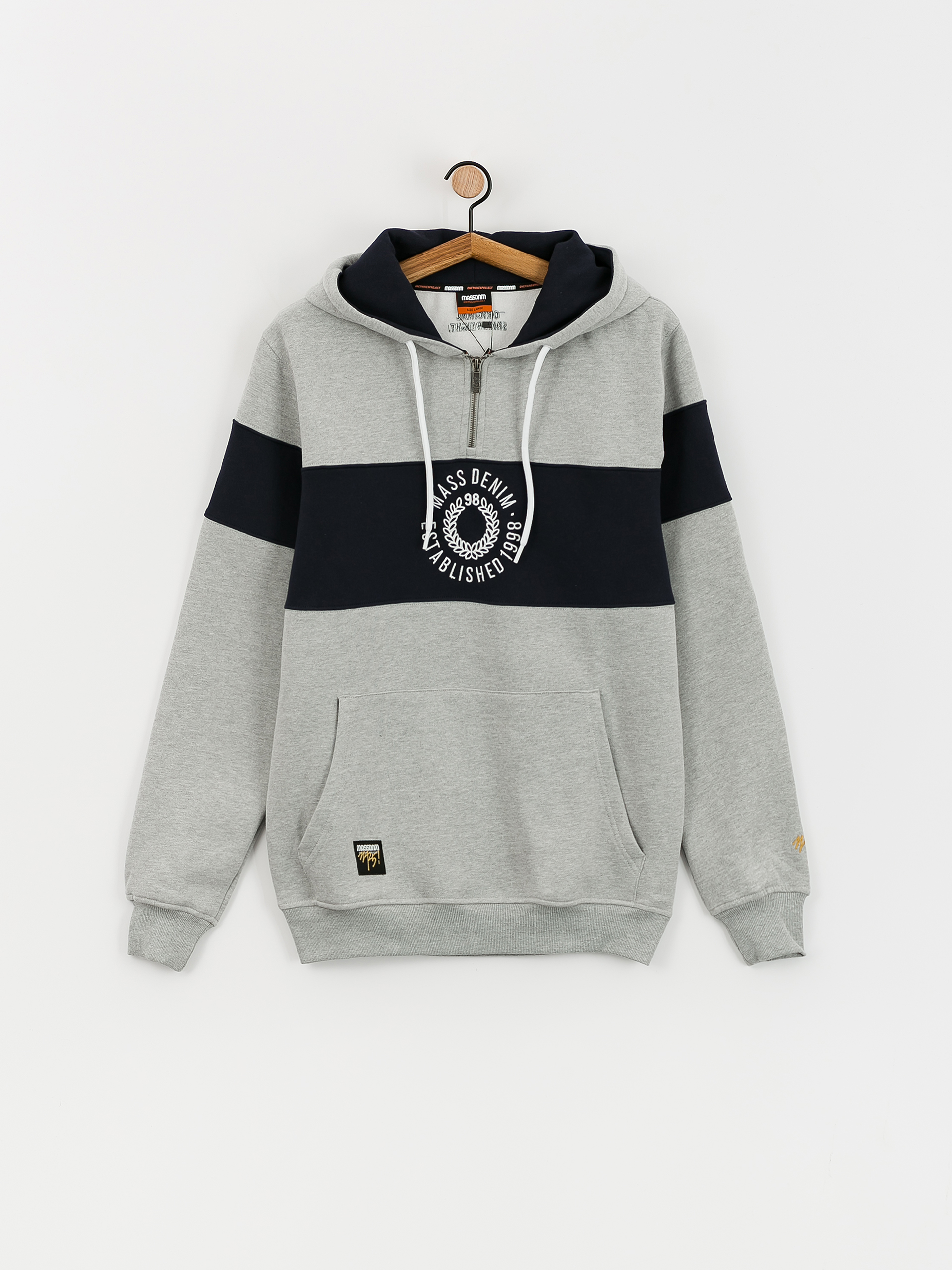 Mikina s kapucňou MassDnm Elementary HD (lt heather grey)