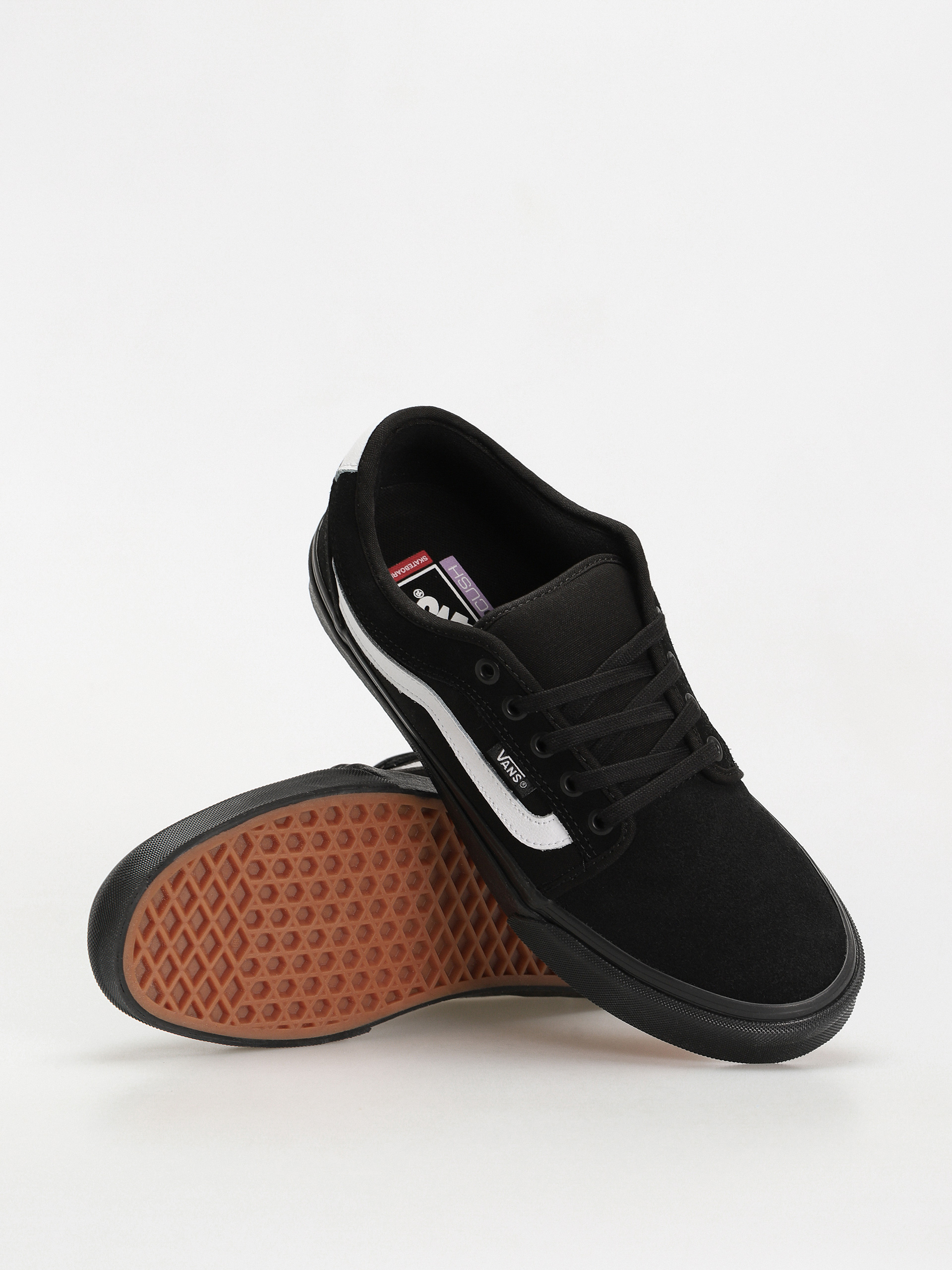 Topánky Vans Chukka Low Sidestripe (black/black/white)