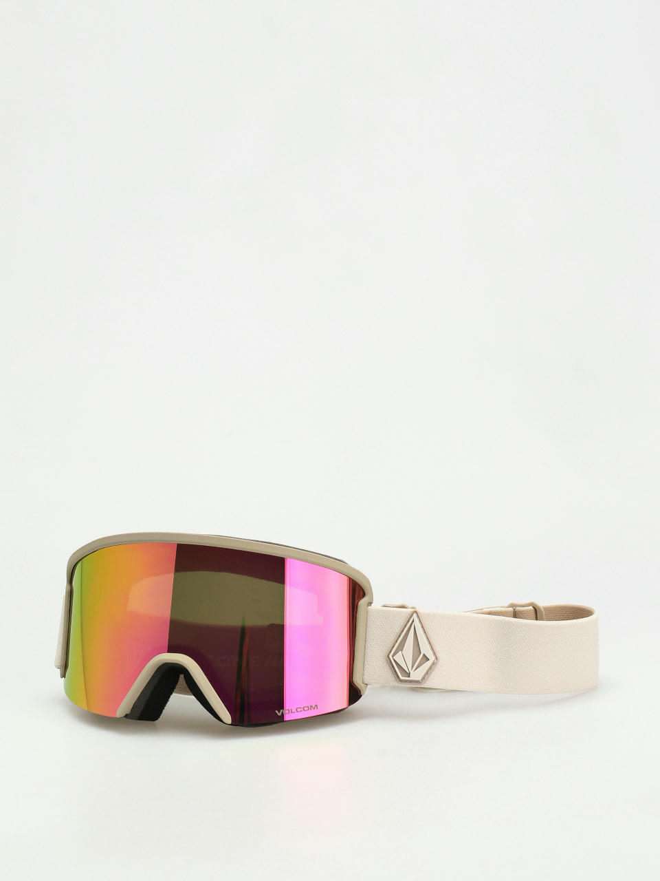 Snowboardové okuliare Volcom Garden (khakiest/sand/pink chrome+bl yellow)