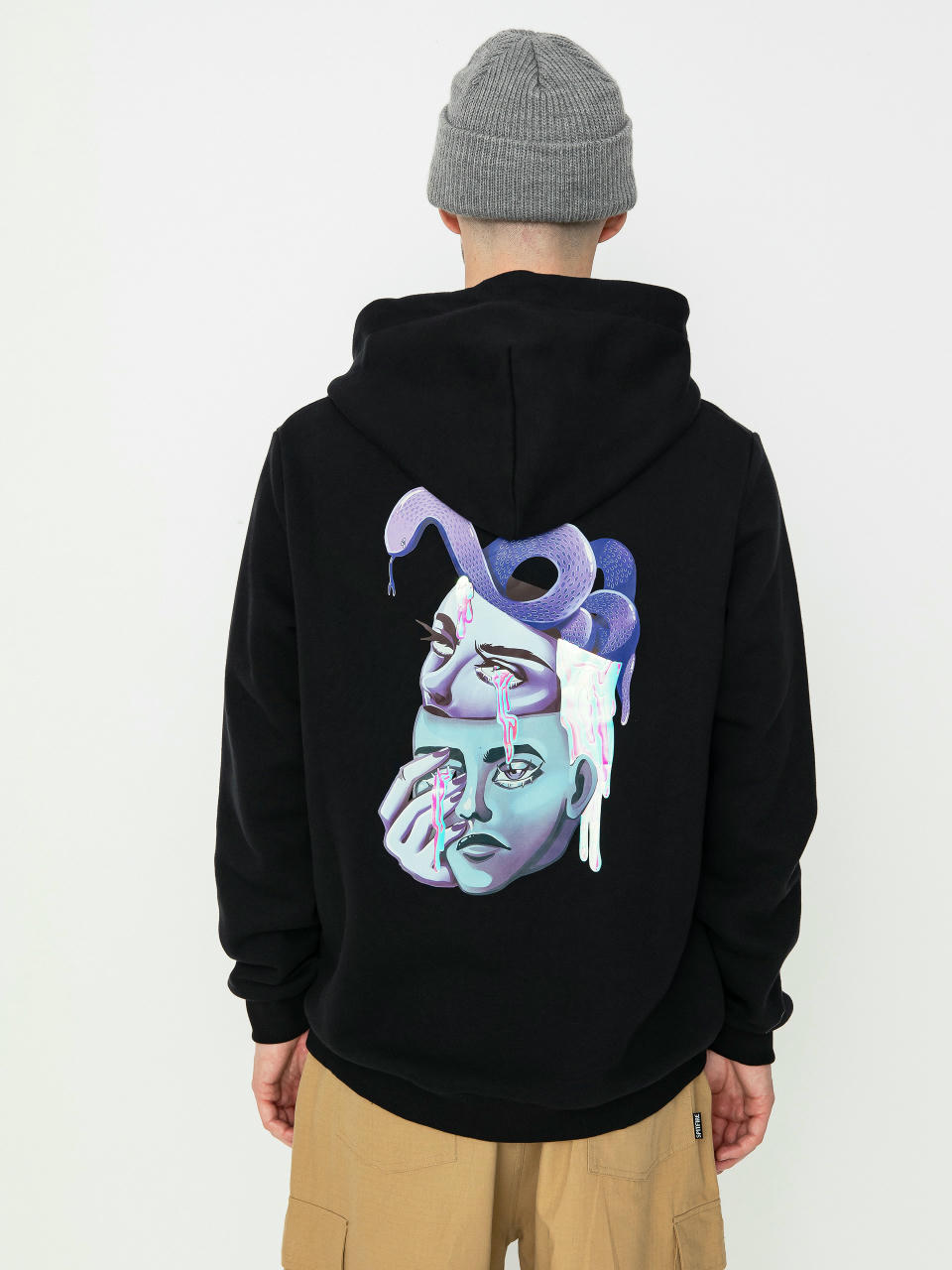 Mikina s kapucňou Palto Bad Trip HD (black)