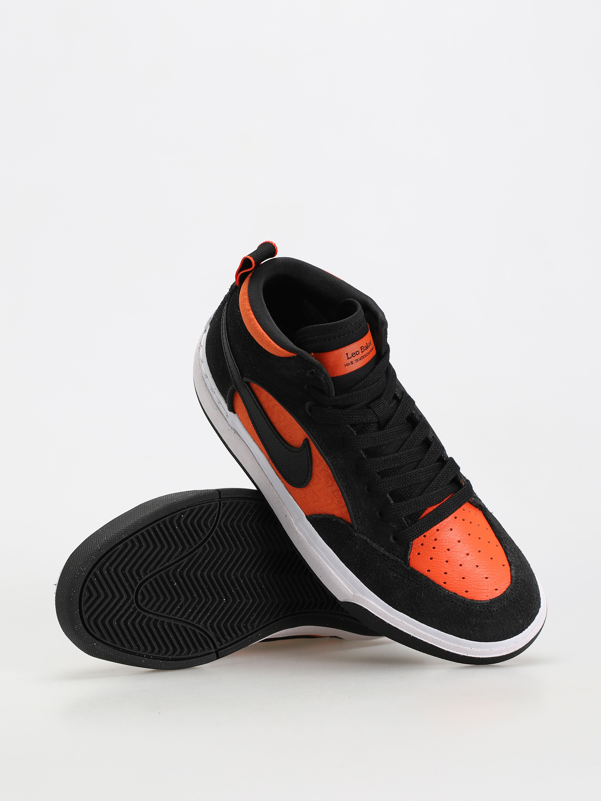 Topánky Nike SB React Leo (black/black orange electro orange)