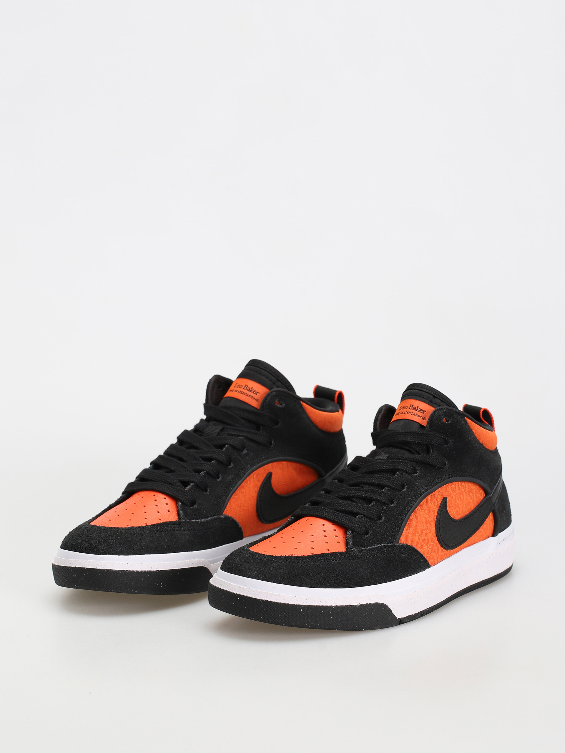 Topánky Nike SB React Leo (black/black orange electro orange)