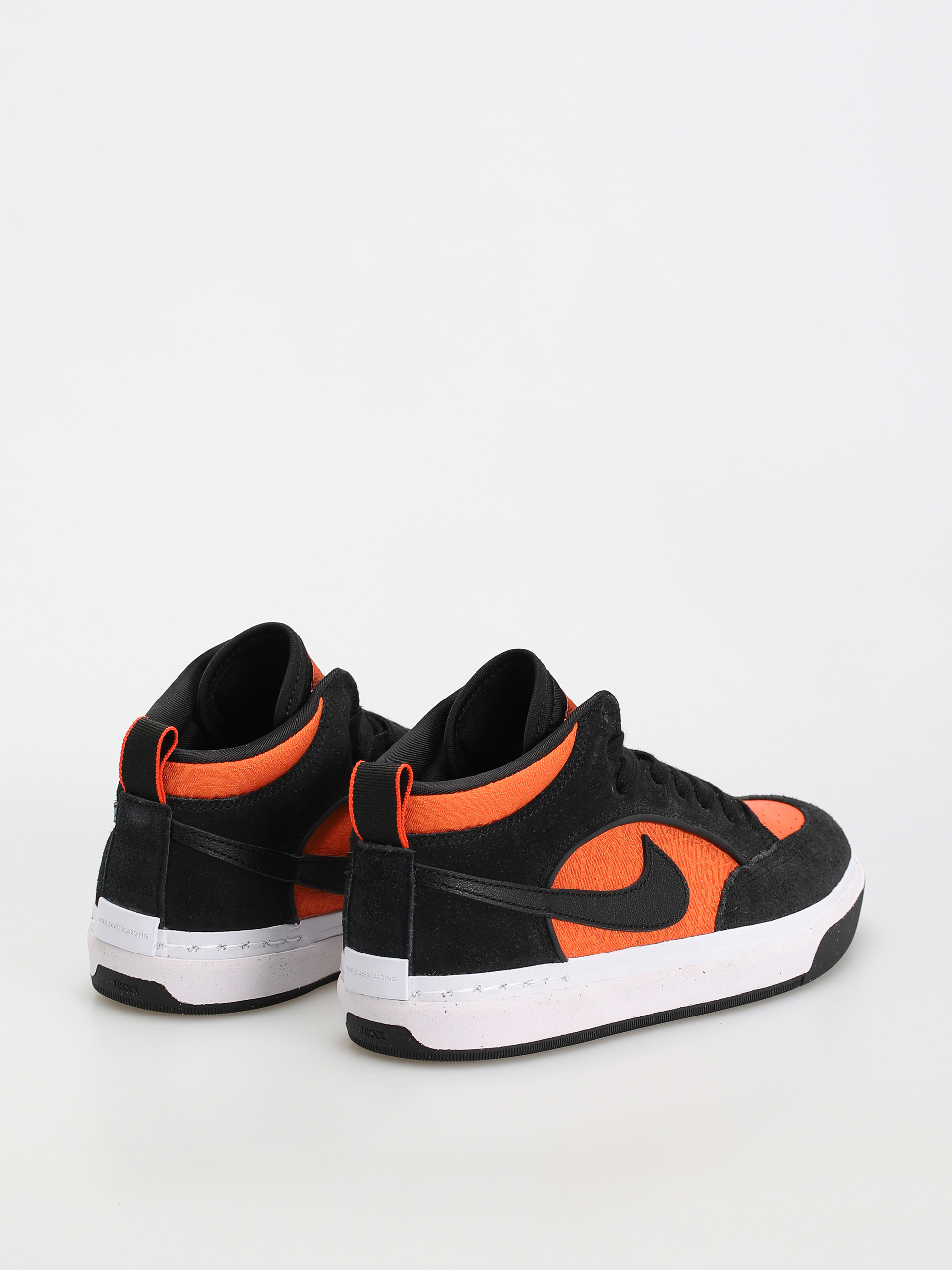 Topánky Nike SB React Leo (black/black orange electro orange)