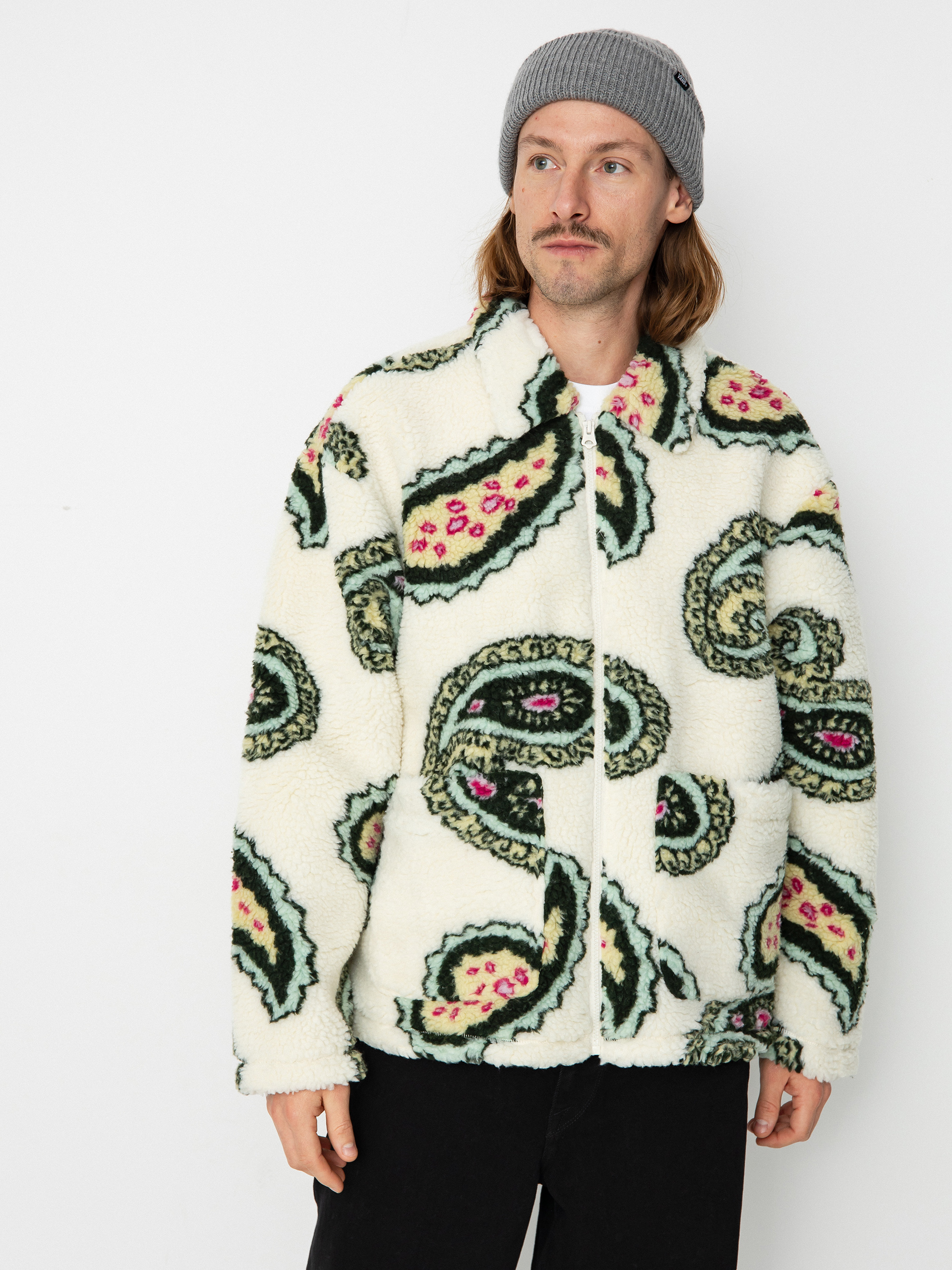 Bunda OBEY Paisley Sherpa (unbleached multi)