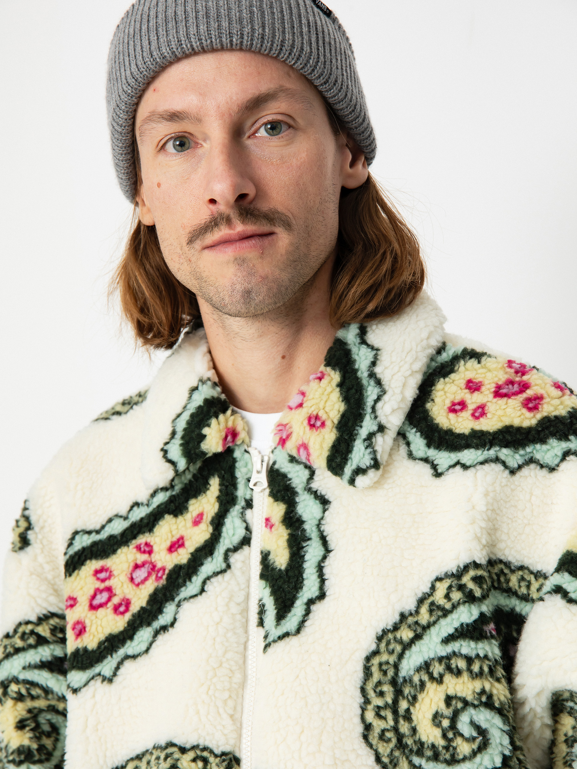 Bunda OBEY Paisley Sherpa (unbleached multi)