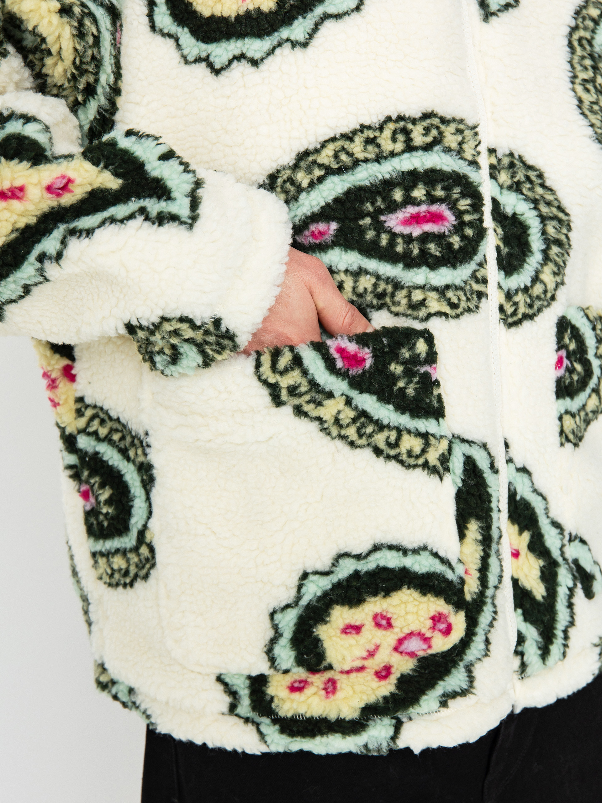 Bunda OBEY Paisley Sherpa (unbleached multi)