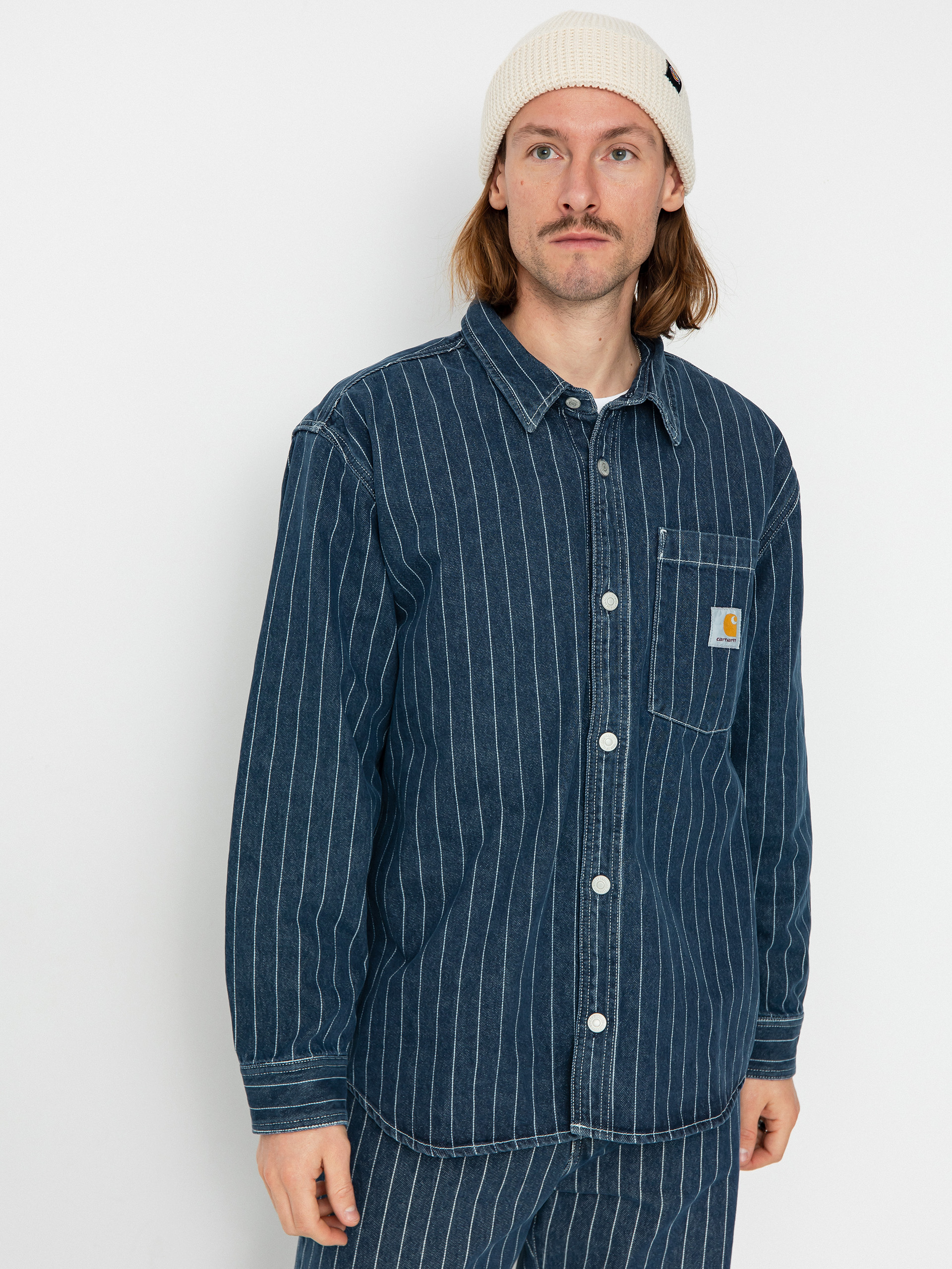 Košeľa Carhartt WIP Orlean (orlean stripe/blue/white)