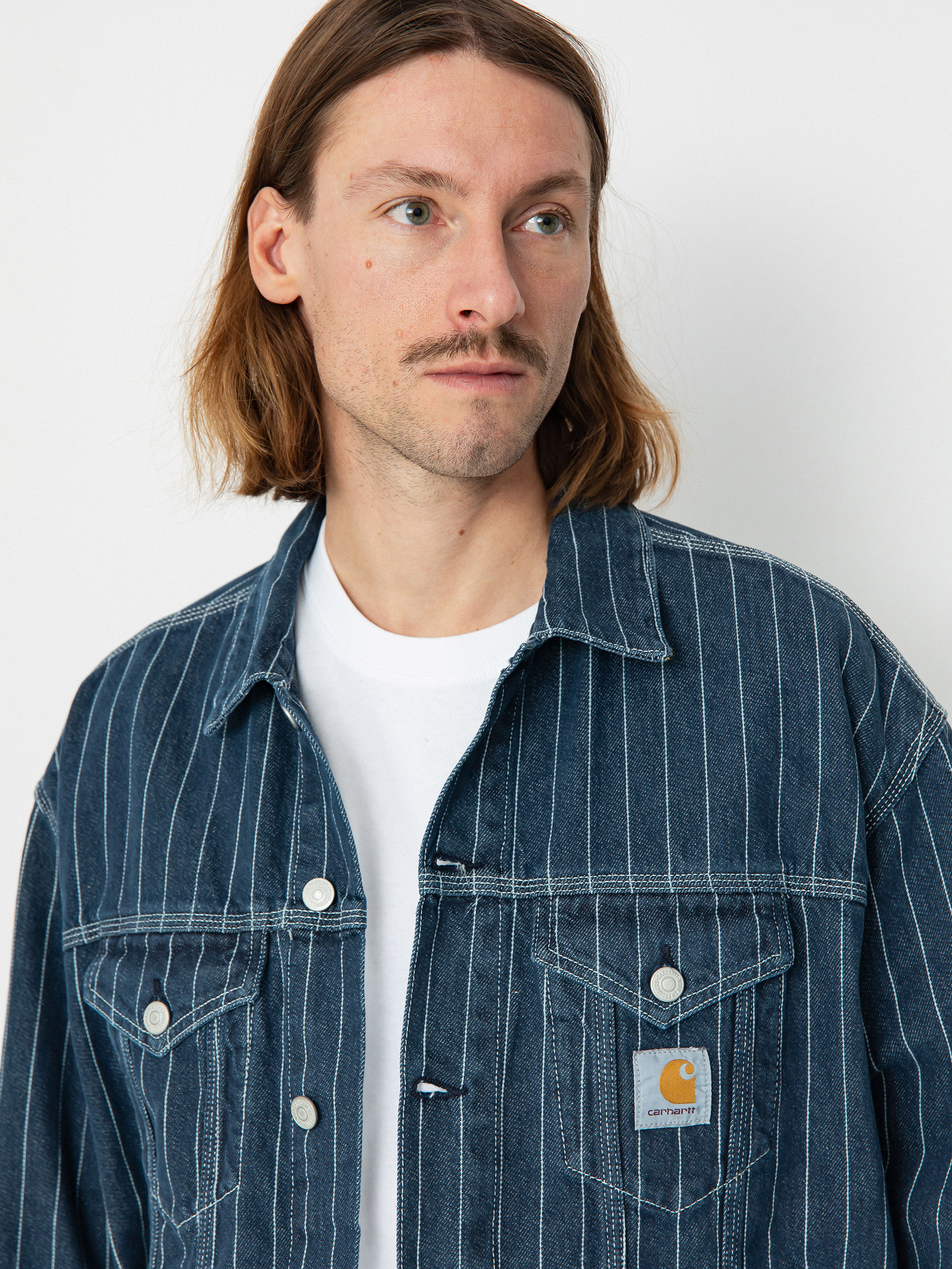 Bunda Carhartt WIP Orlean (orlean stripe/blue/white)