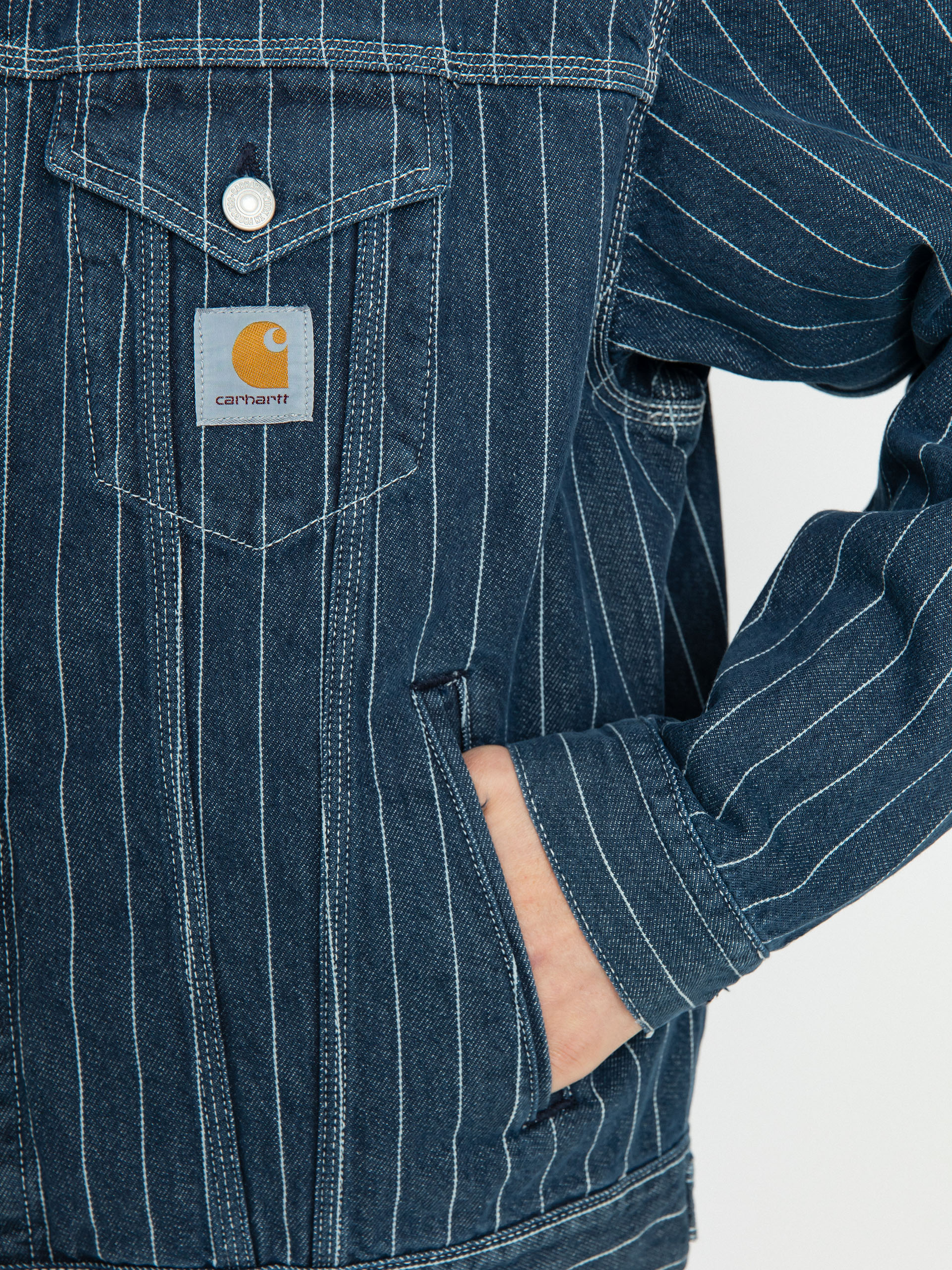 Bunda Carhartt WIP Orlean (orlean stripe/blue/white)