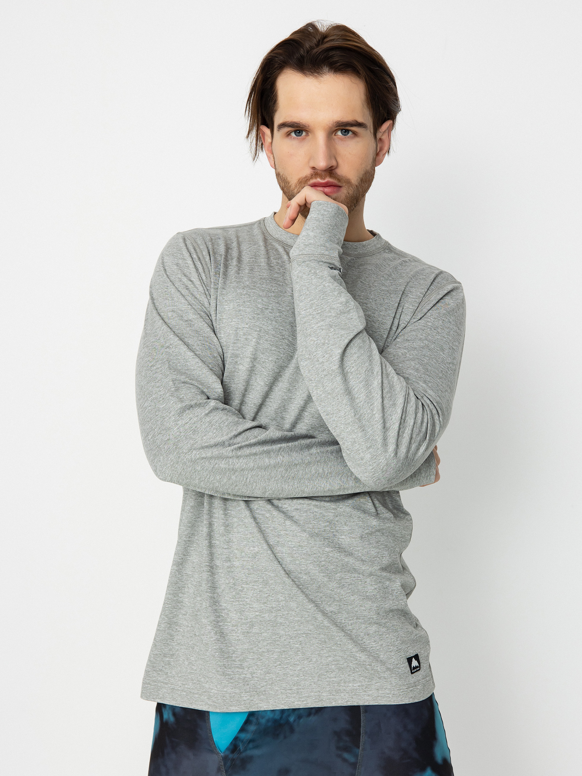 Pánsky Triko Burton Midweight Base Layer (gray heather)