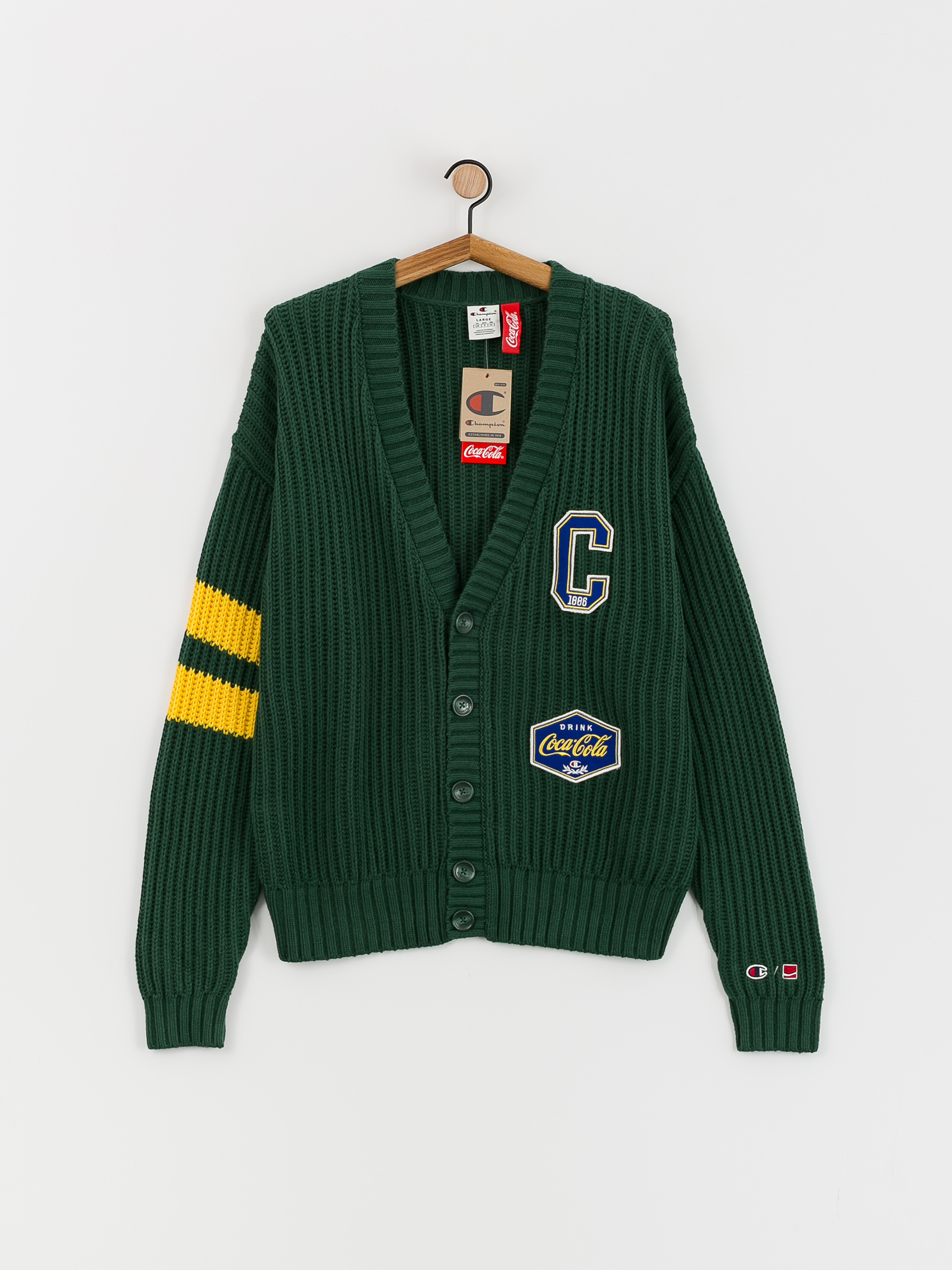 Sveter Champion X Coca Cola Cardigan Top 220192 (hlg/loy)
