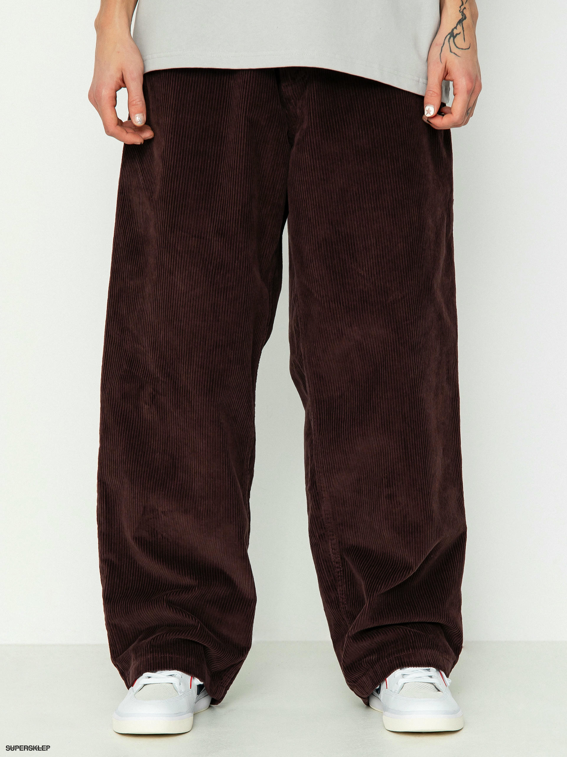 Nohavice Polar Skate Big Boy Cords (bordeaux)