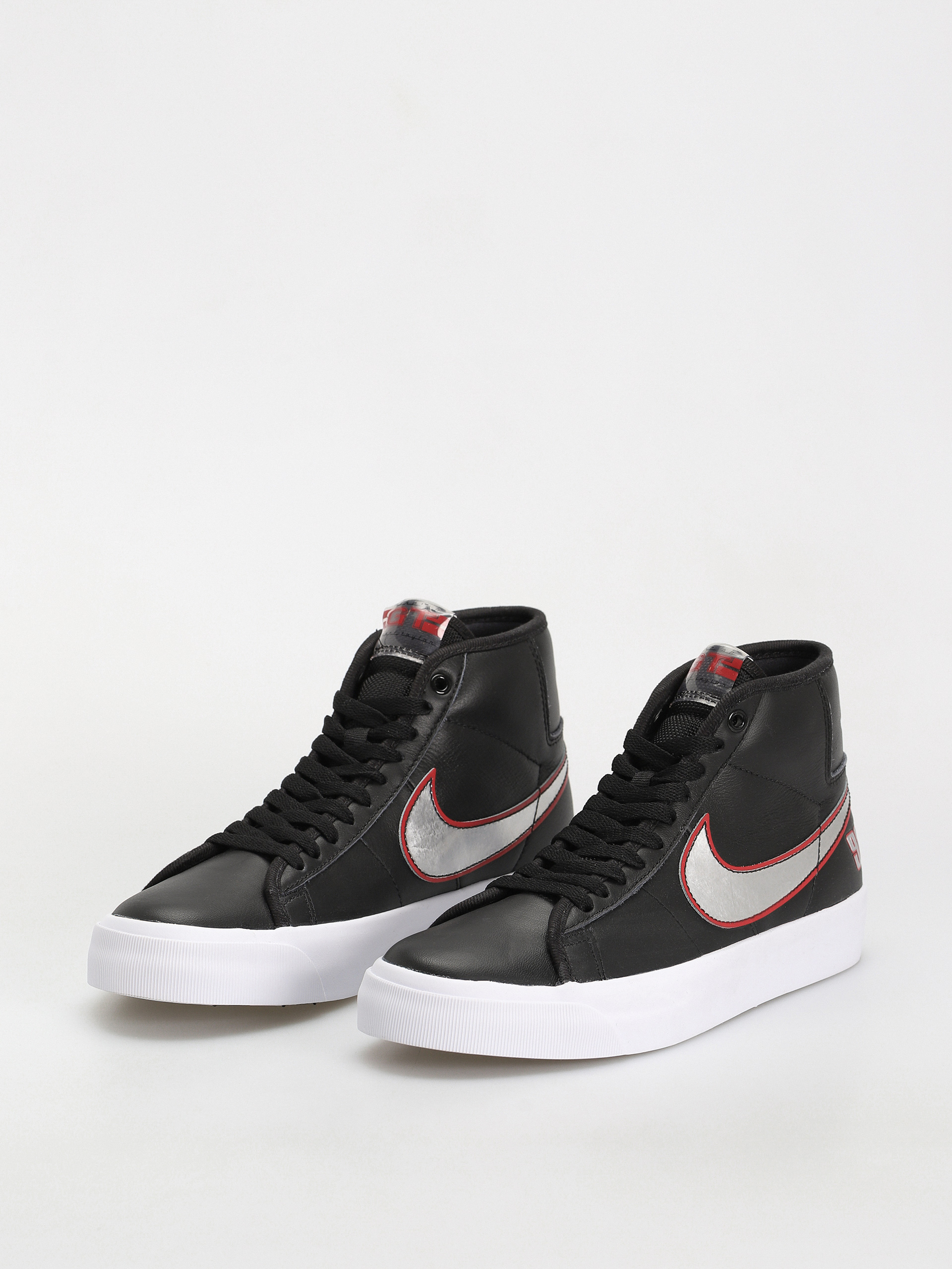 Topánky Nike SB Zoom Blazer Mid Pro GT (black/metallic silver university red)