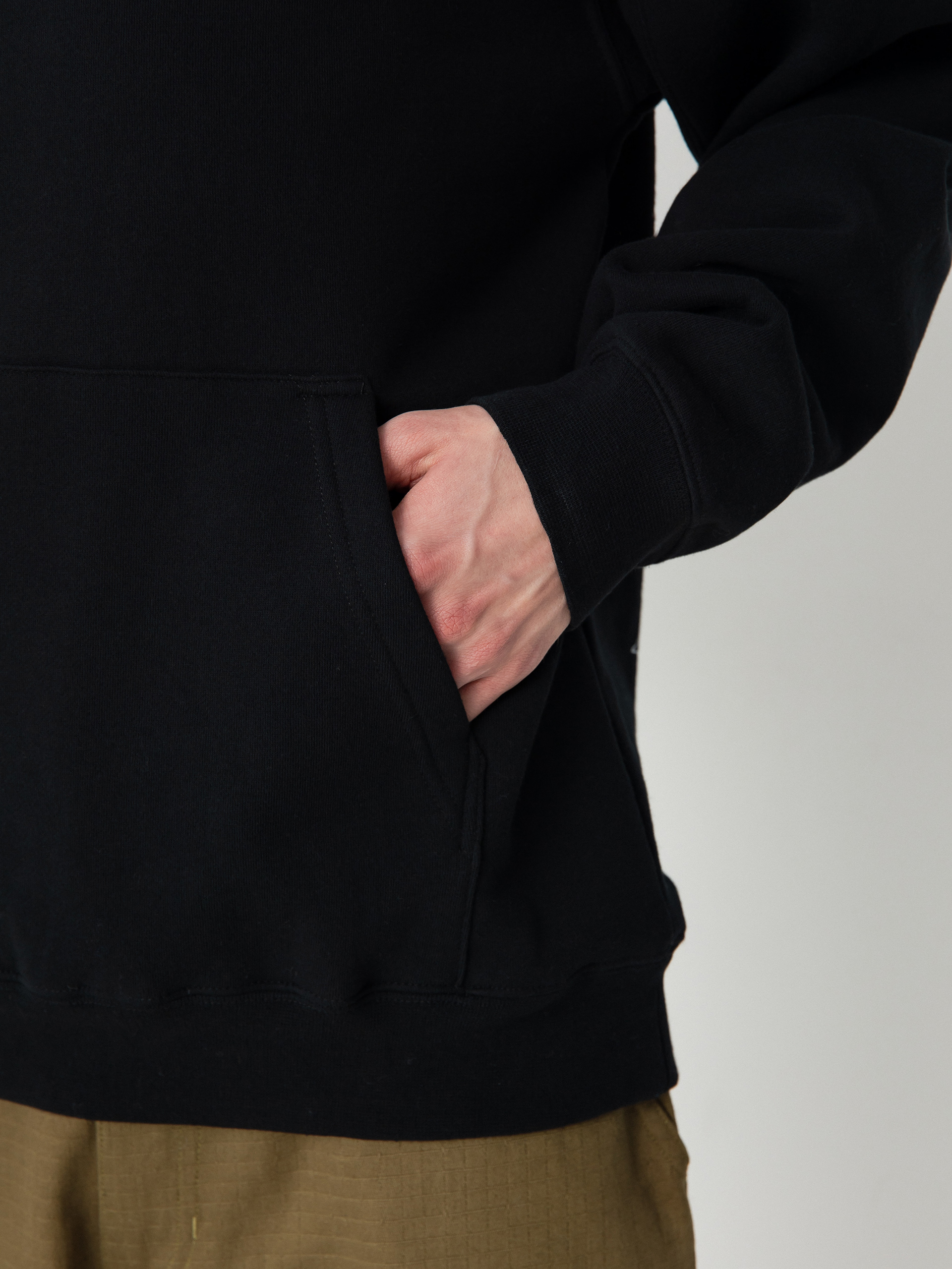 Mikina s kapucňou Primitive Time HD (black)