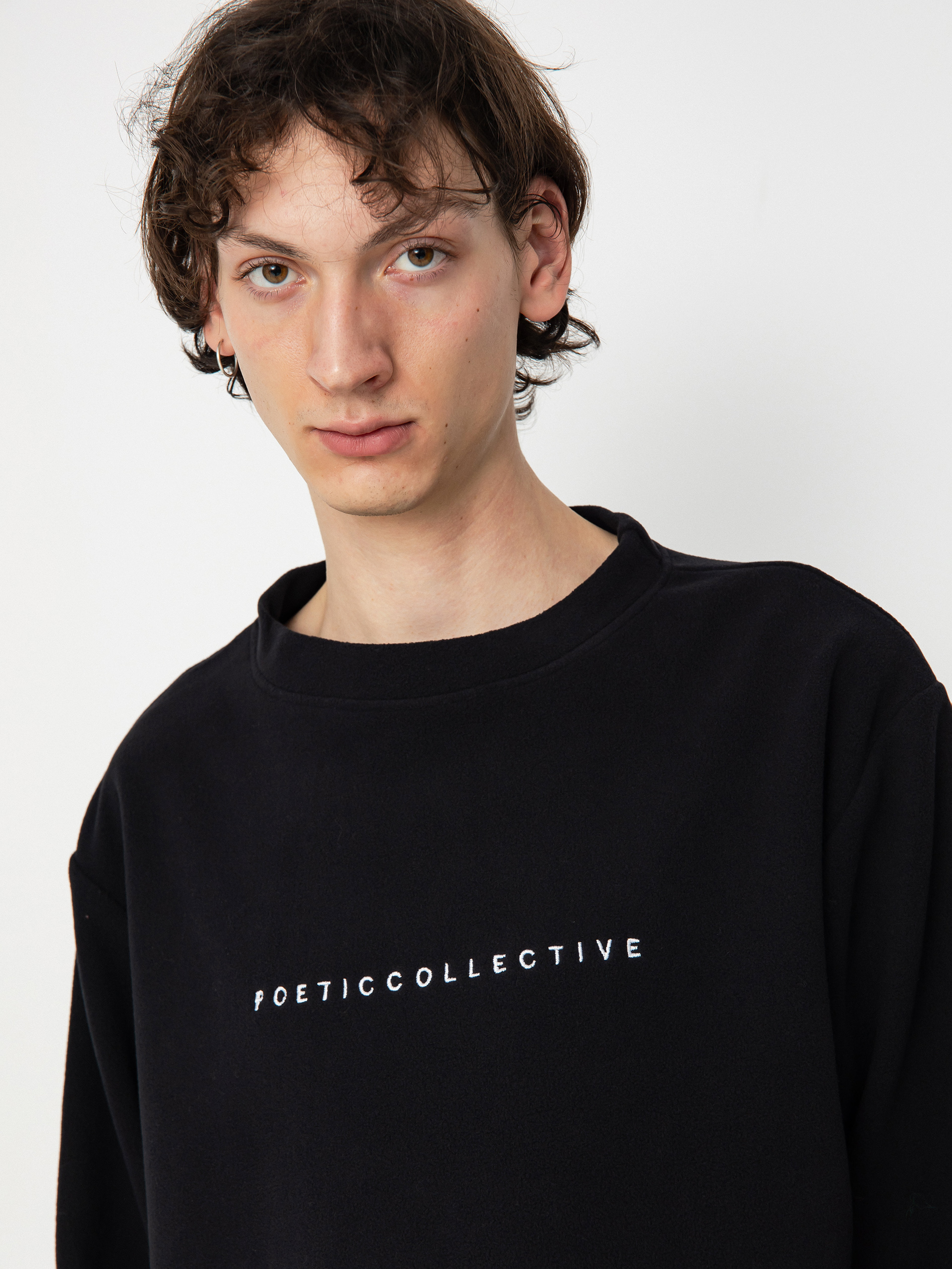 Mikina Poetic Collective Fleece Crew (black)