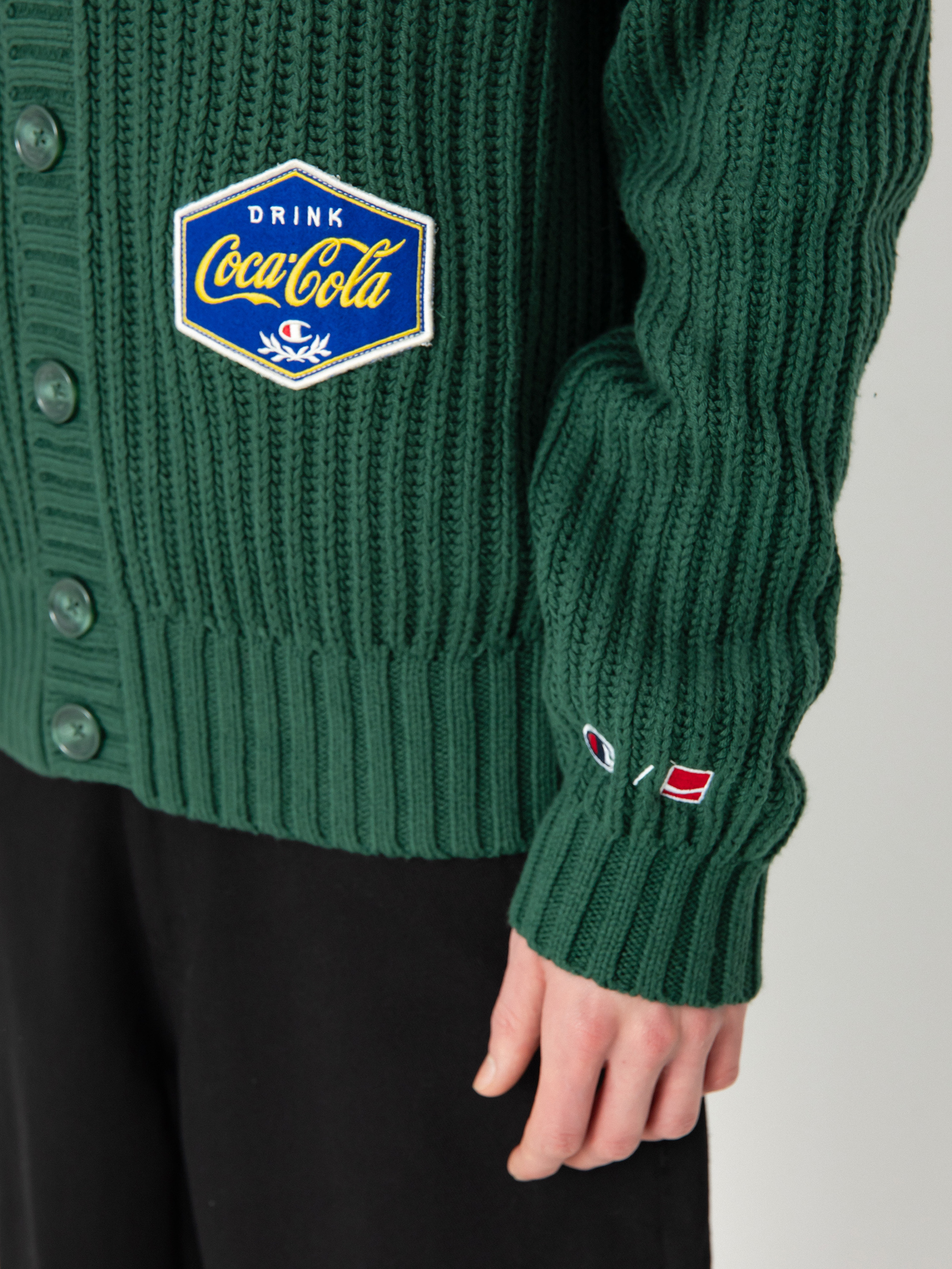 Sveter Champion X Coca Cola Cardigan Top 220192 (hlg/loy)
