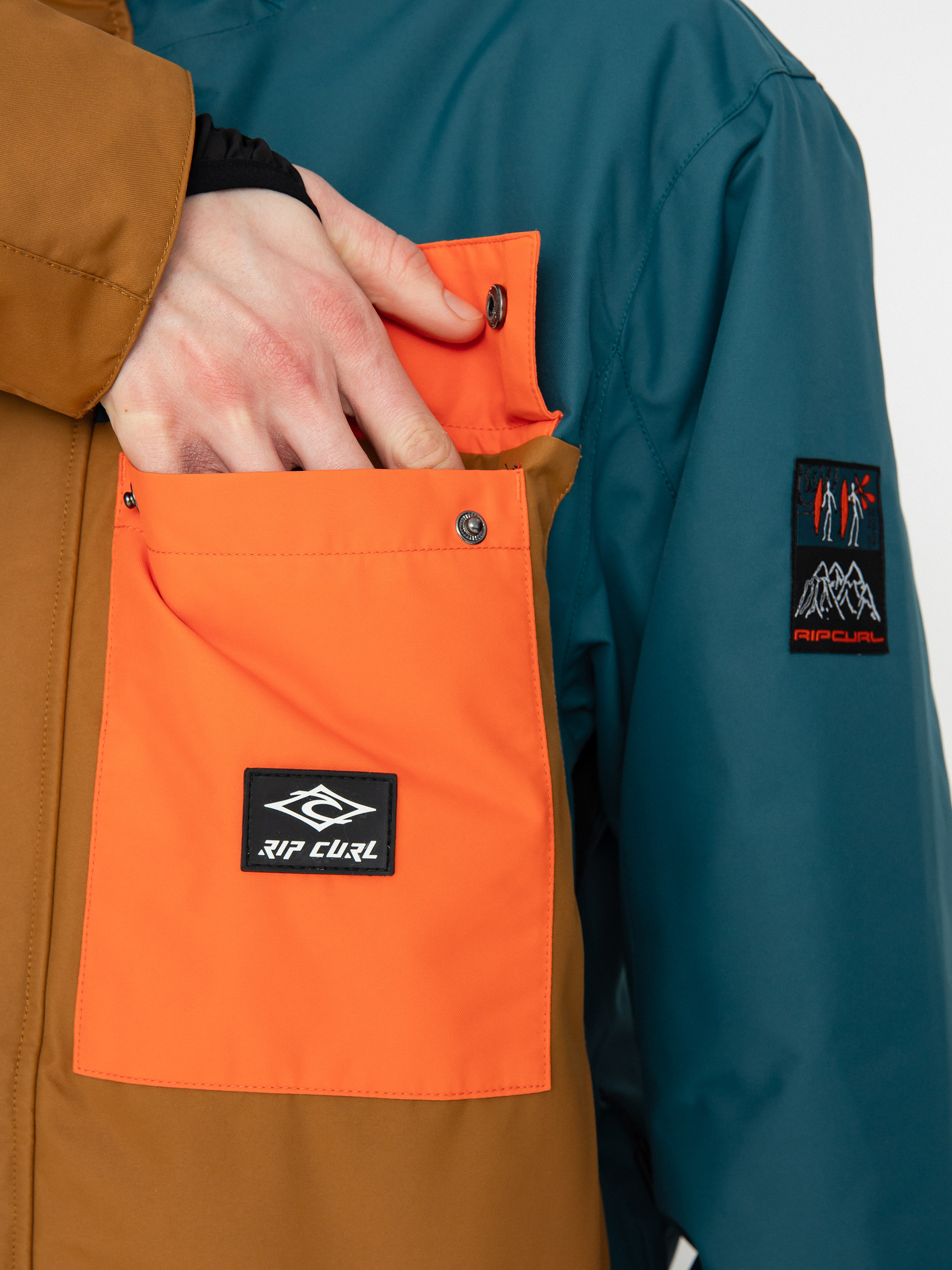 Pánska Snowboardová bunda Rip Curl Pinnacle (blue green)