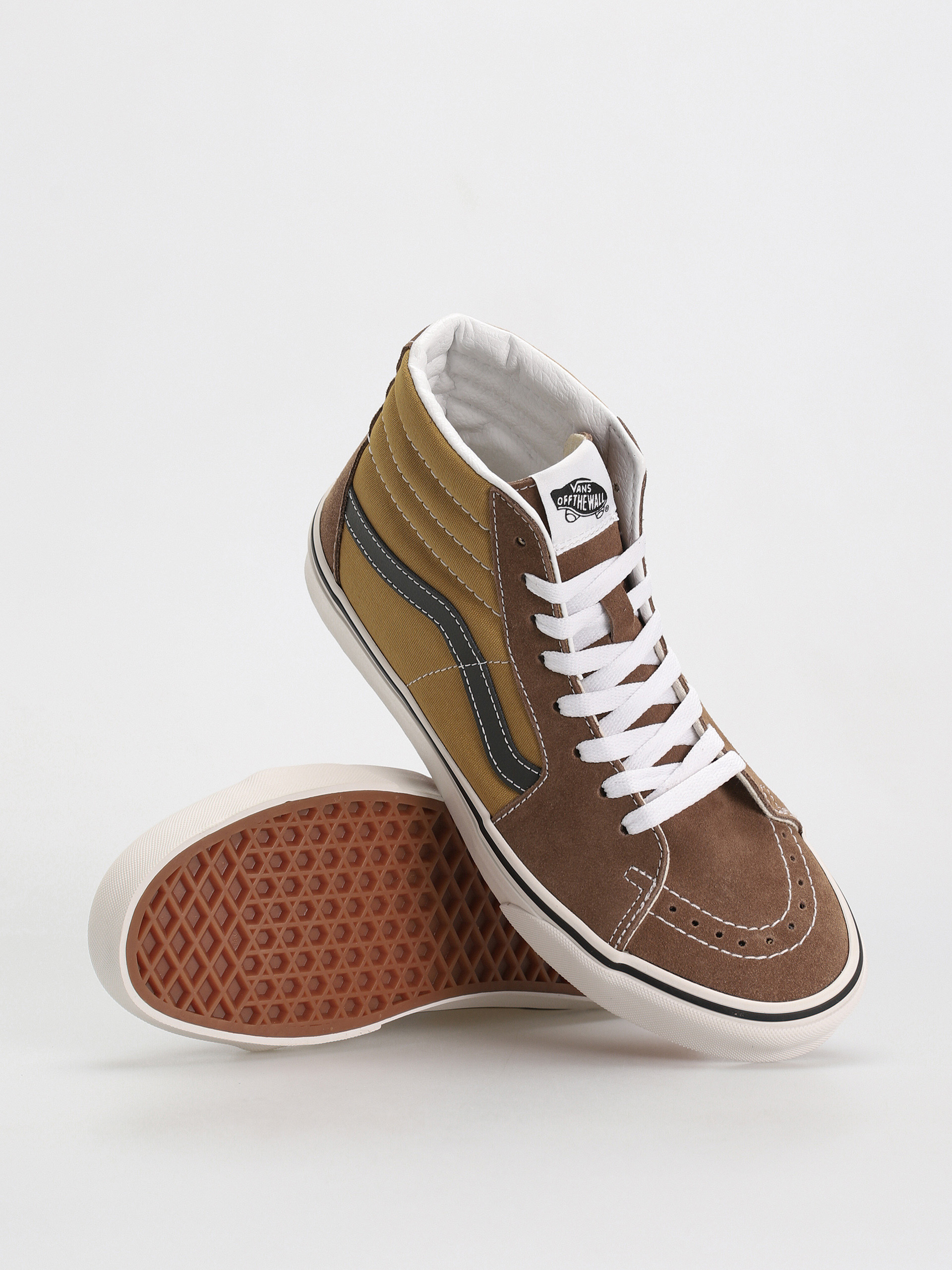Topánky Vans Sk8 Hi (canvas/suede pop brown/multi)