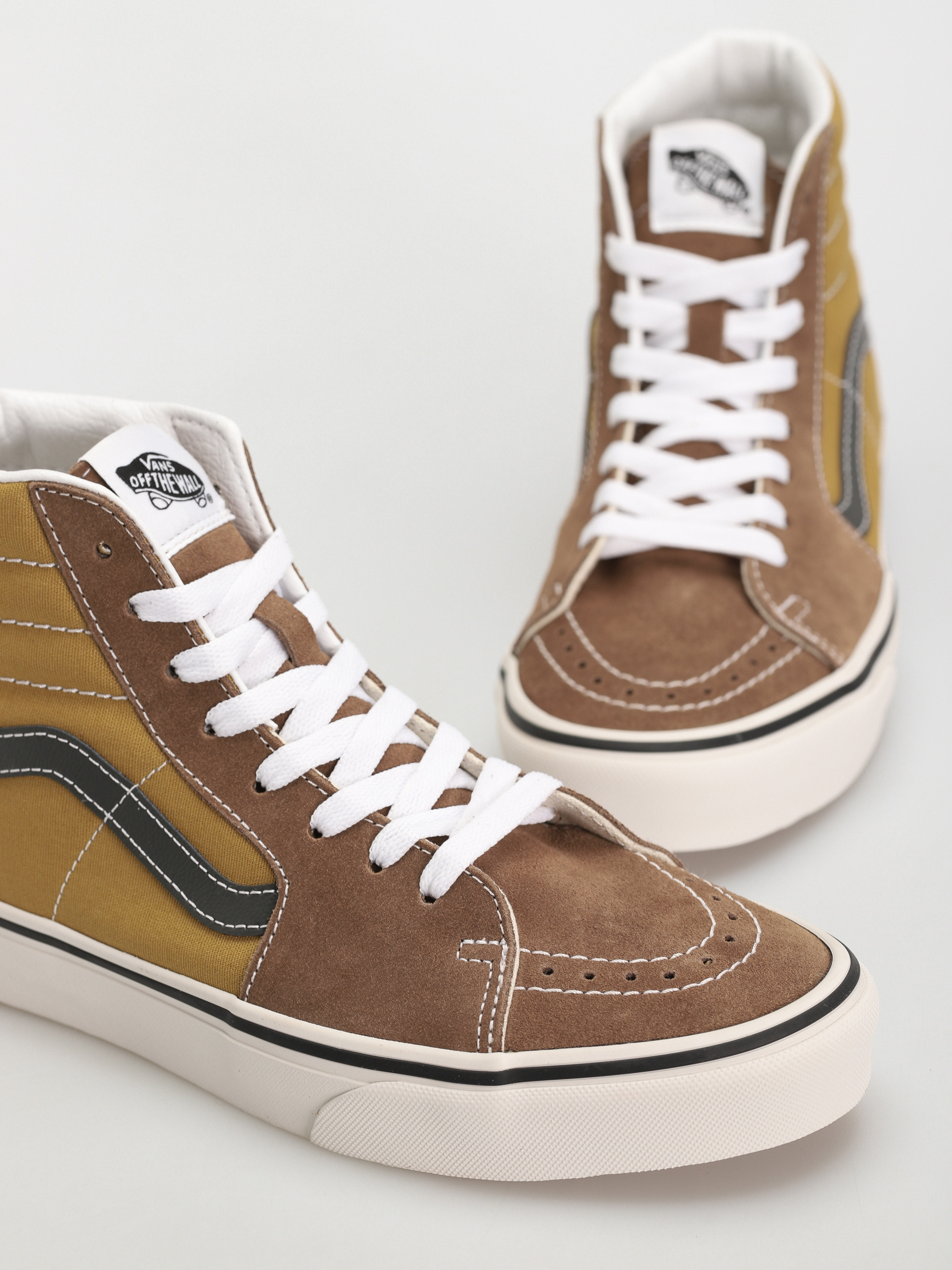 Topánky Vans Sk8 Hi (canvas/suede pop brown/multi)