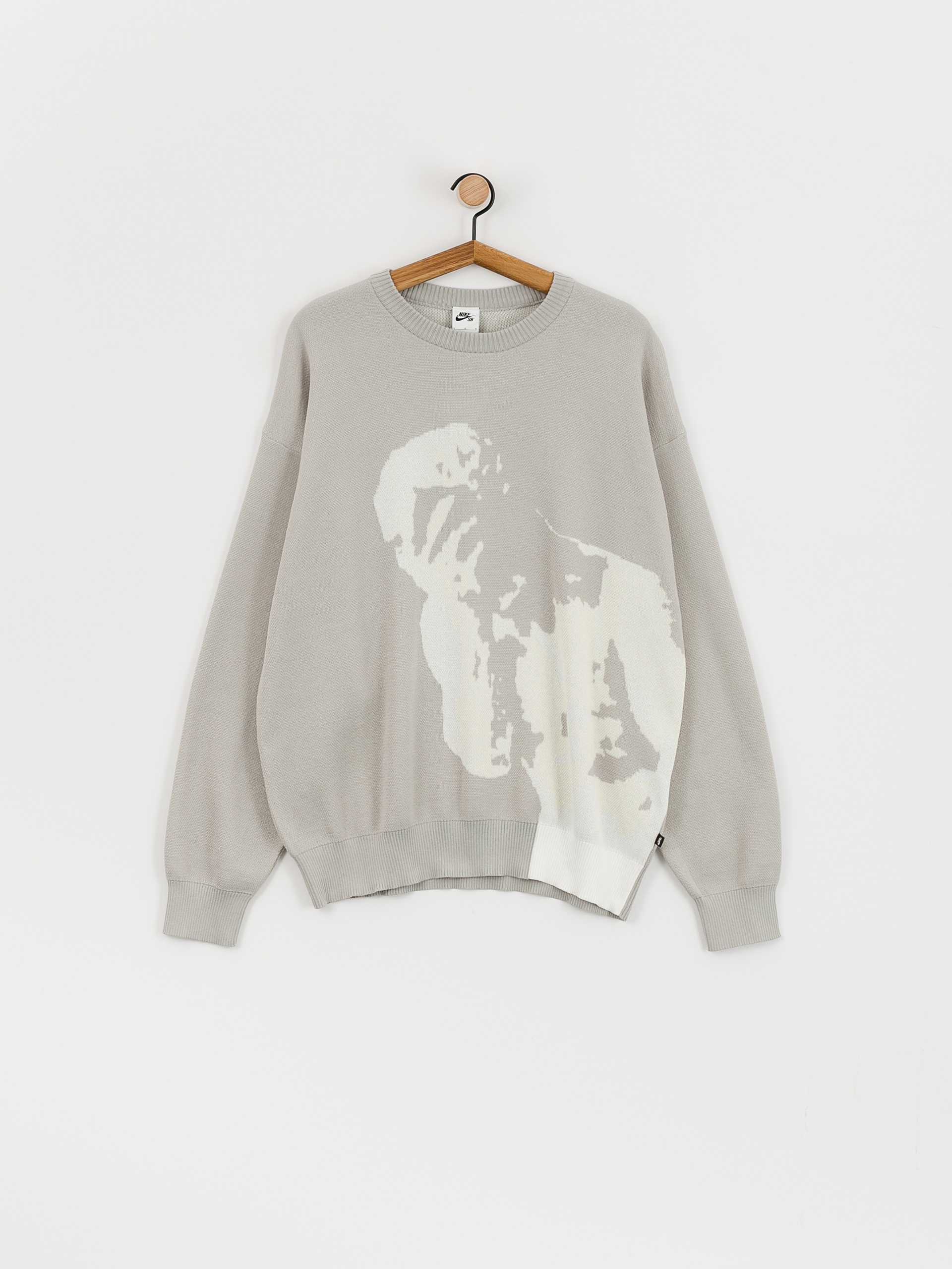 Sveter Nike SB GFX Knitted (lt iron ore)