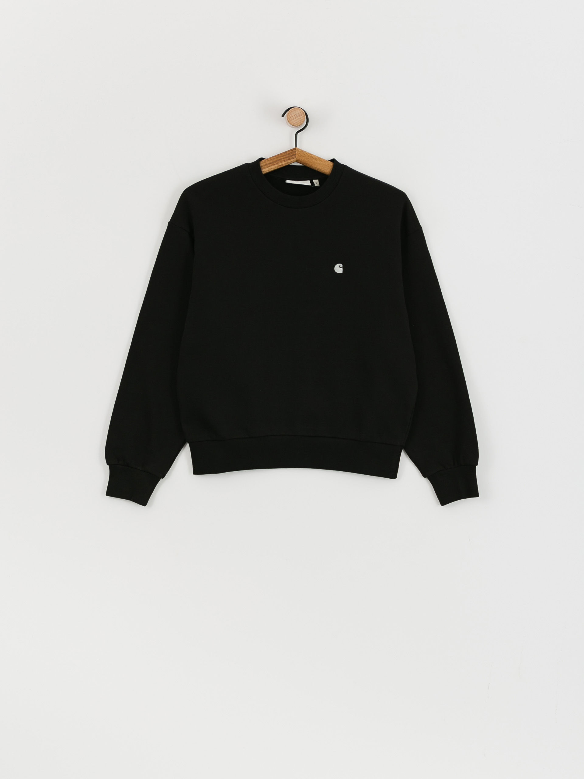 Mikina Carhartt WIP Casey Wmn (black/silver)