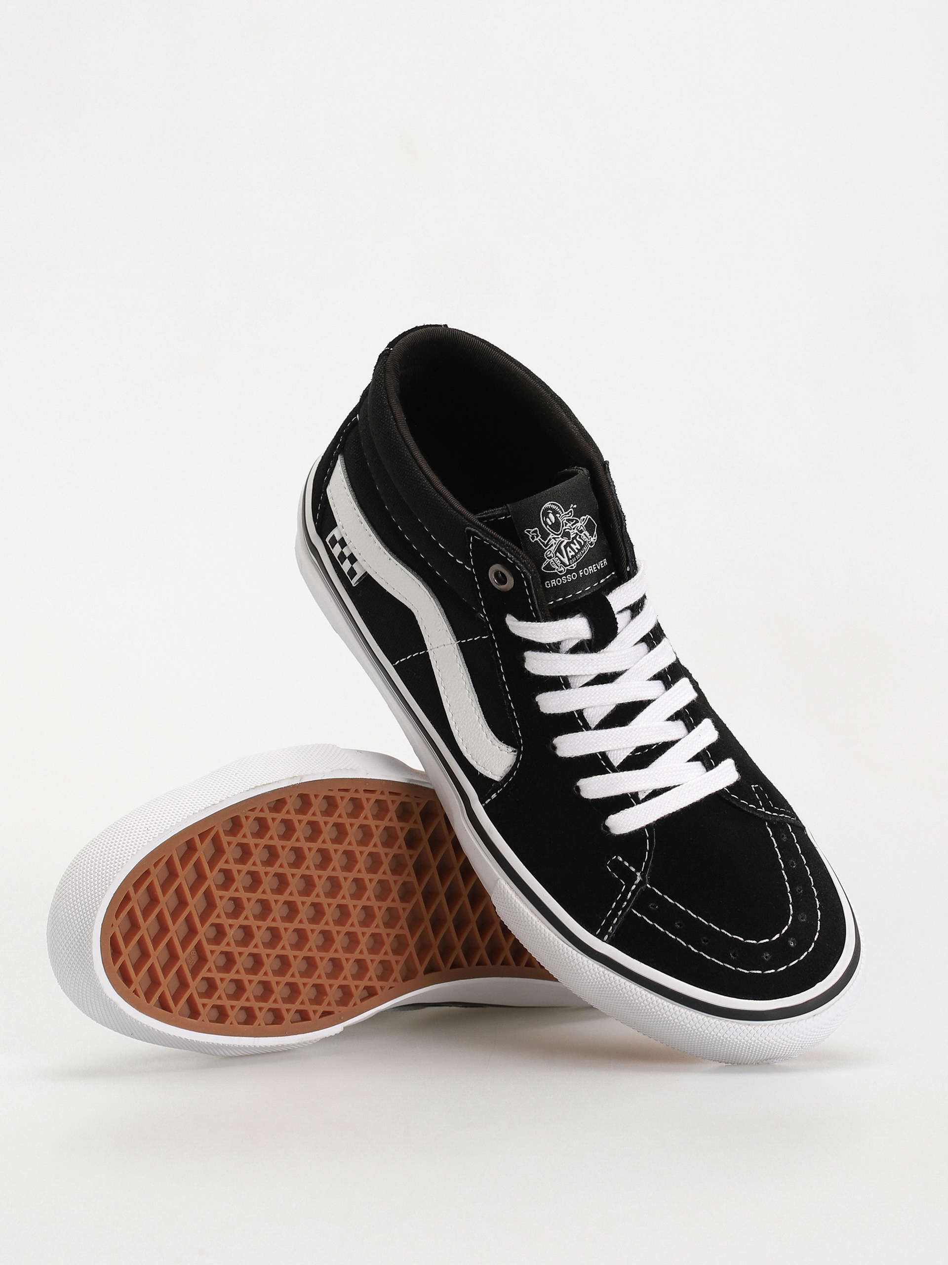 Topánky Vans Skate Grosso Mid (black/white)